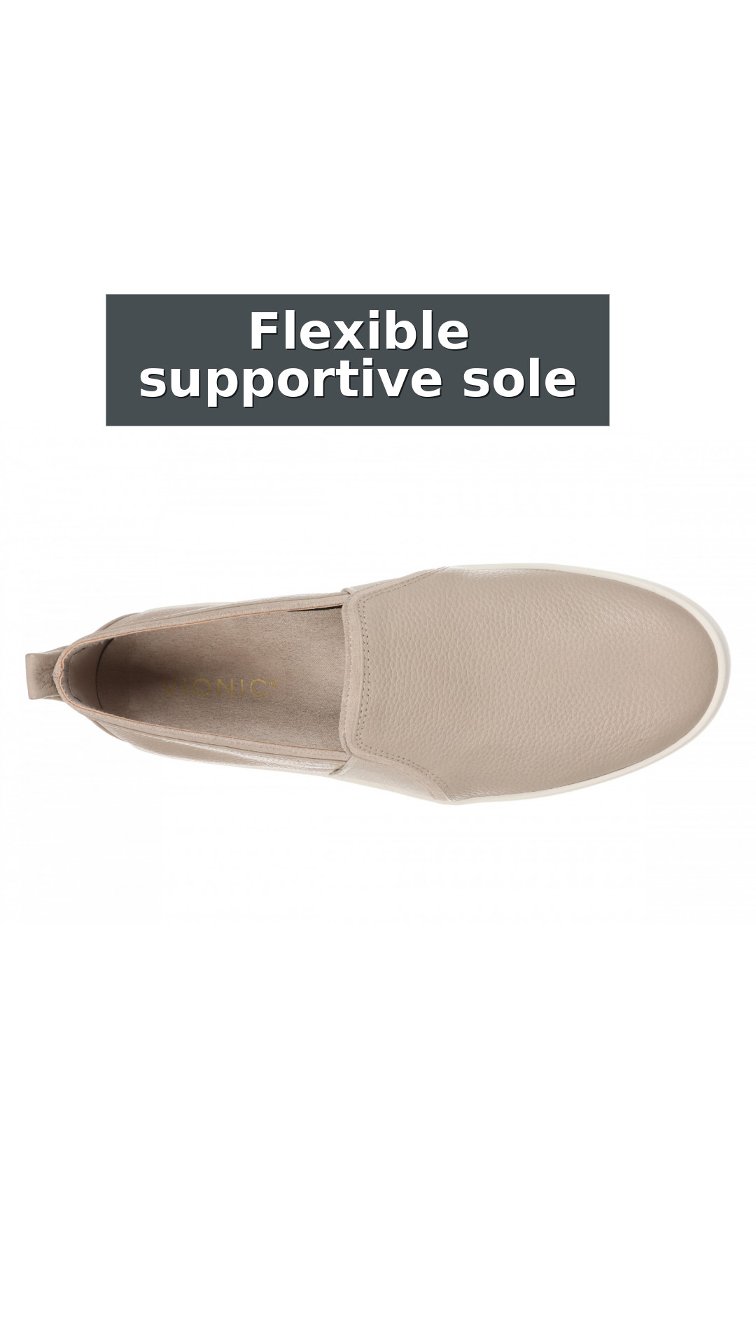Vionic Cambria Women's Comfortable Supportive Slip-Ons style detail 11: Flexible supportive sole