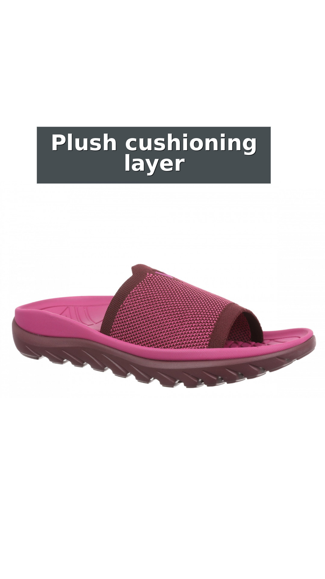 Vionic Haven RX Women's Recovery Slide Sandal - Orthotic Comfort & Arch Support Sandal style detail 3: Plush cushioning layer