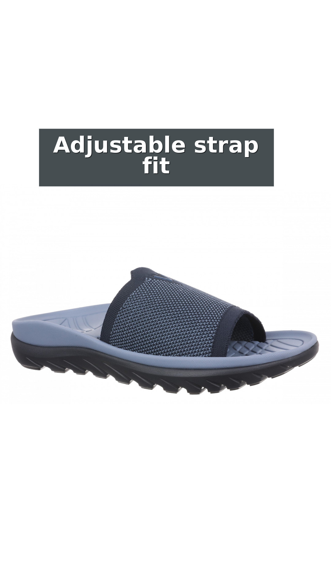 Vionic Haven RX Women's Recovery Slide Sandal - Orthotic Comfort & Arch Support Sandal style detail 4: Adjustable strap fit