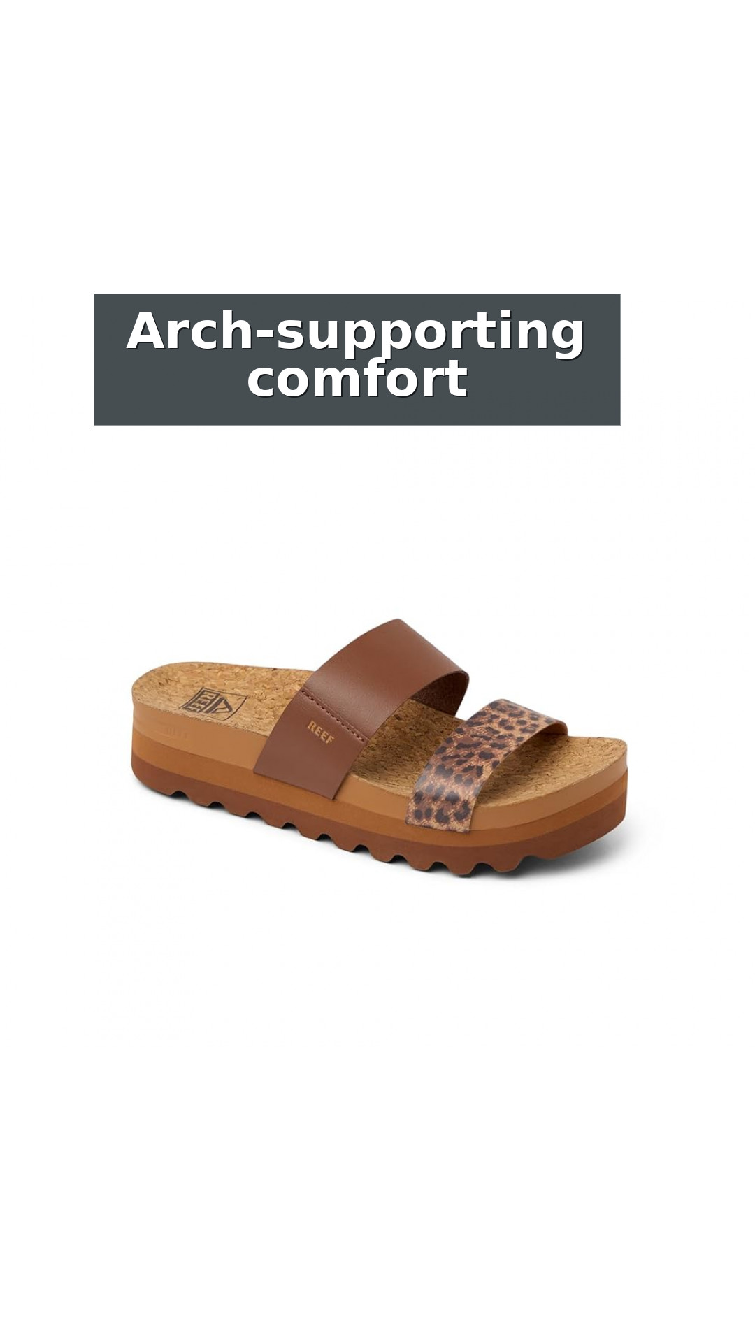 Reef Cushion Vista Hi Women's Comfort Platform Sandals style detail 5: Arch-supporting comfort