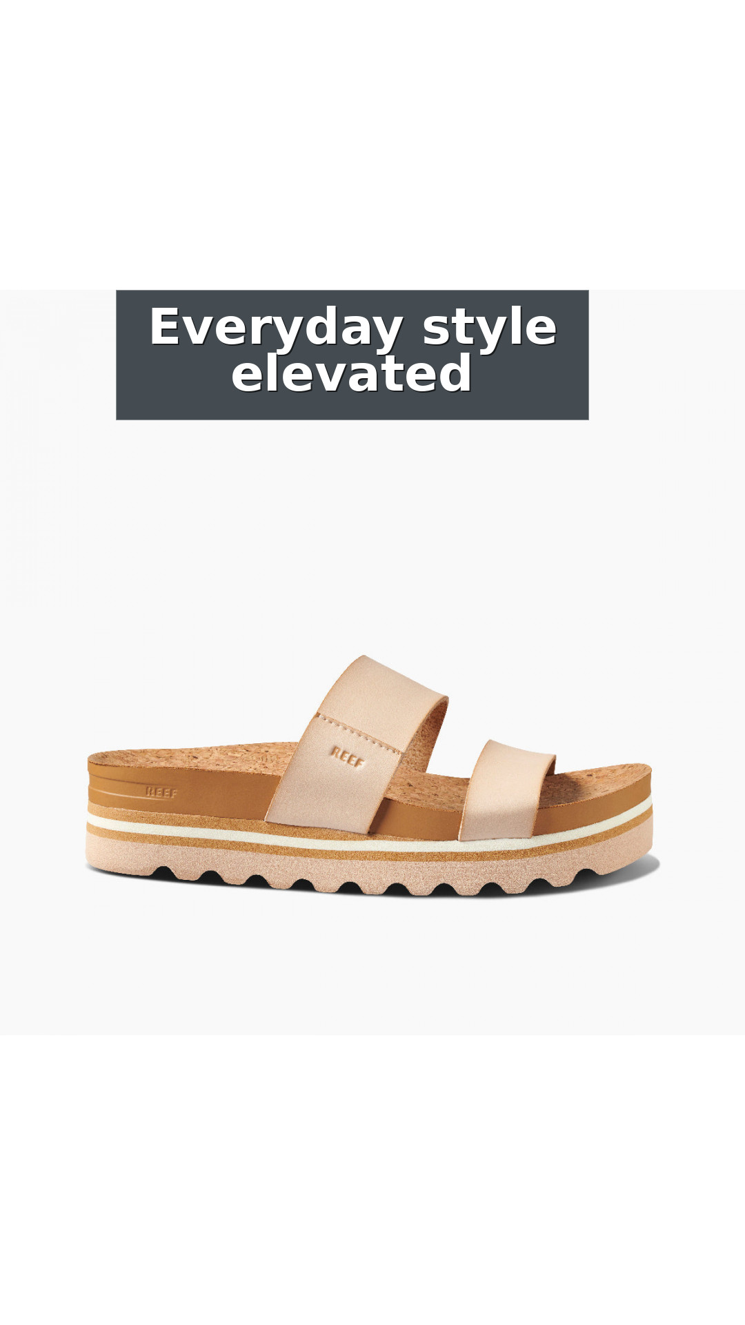 Reef Cushion Vista Hi Women's Comfort Platform Sandals style detail 7: Everyday style elevated