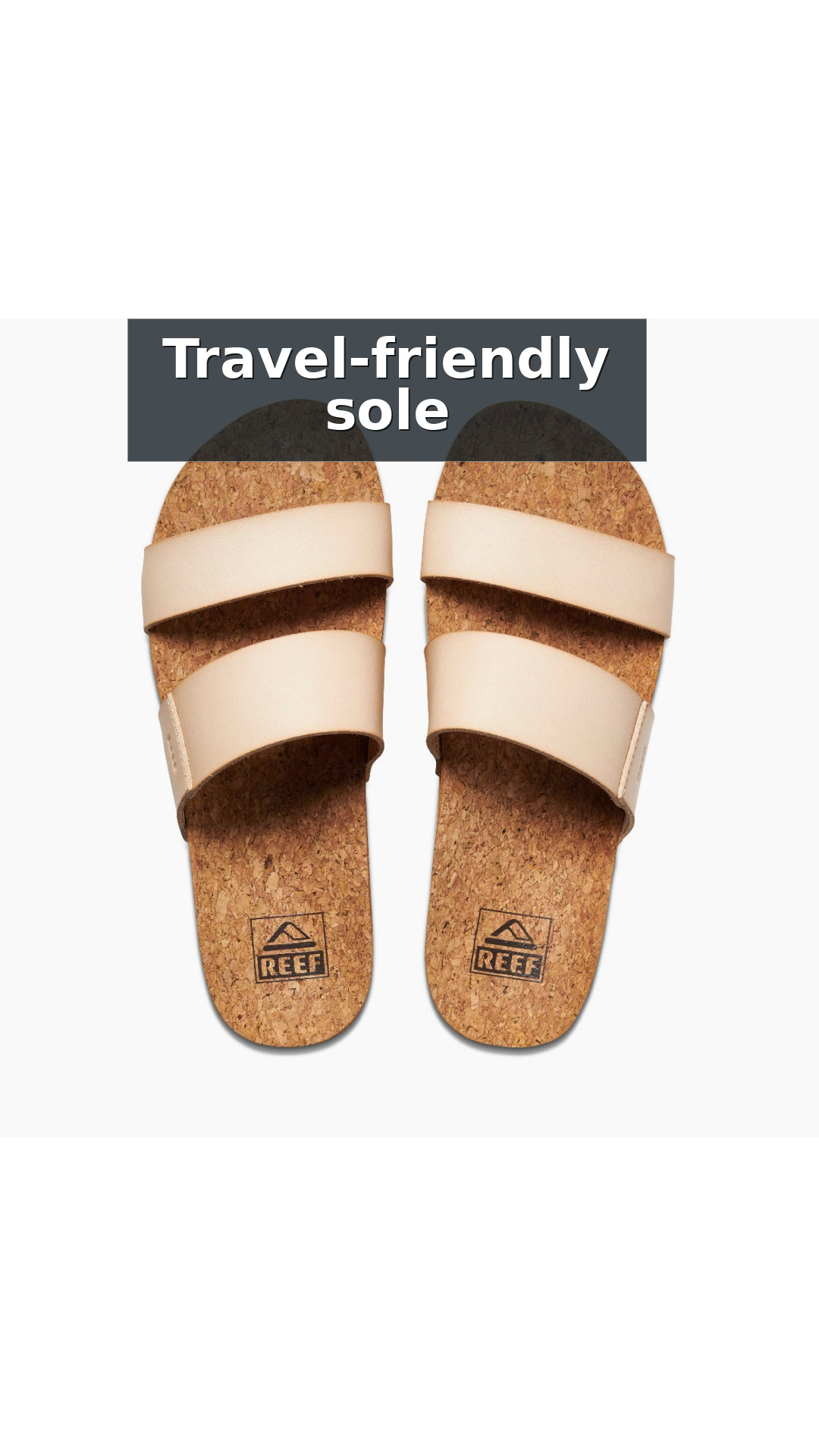 Reef Cushion Vista Hi Women's Comfort Platform Sandals style detail 8: Travel-friendly sole