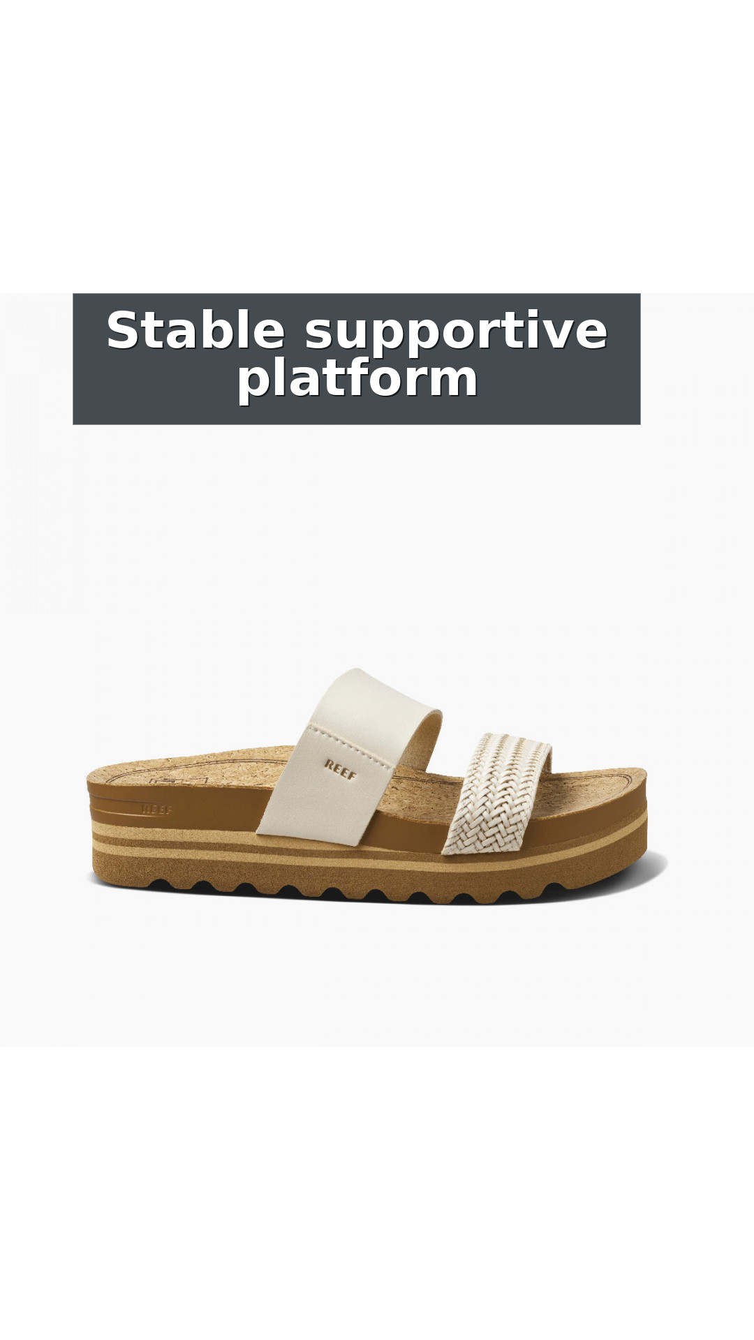 Reef Cushion Vista Hi Women's Comfort Platform Sandals style detail 10: Stable supportive platform