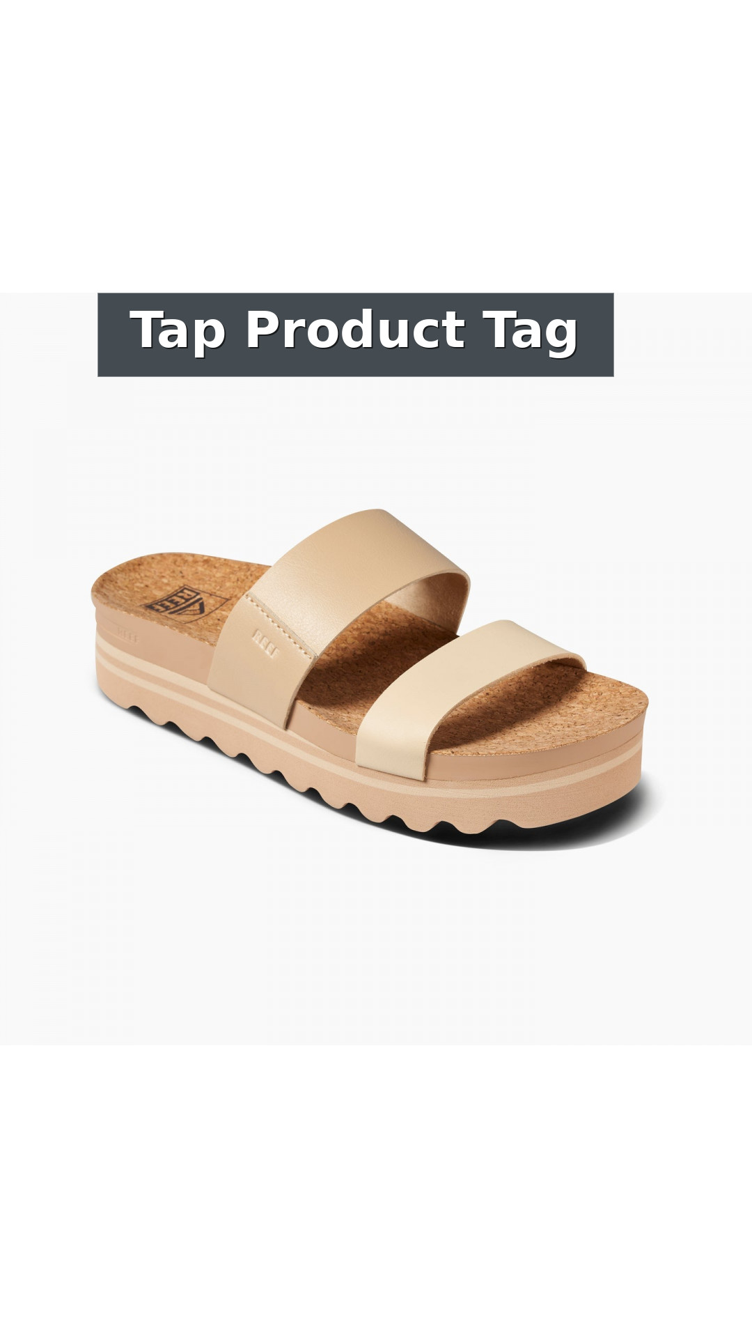Reef Cushion Vista Hi Women's Comfort Platform Sandals style detail 12: Tap Product Tag