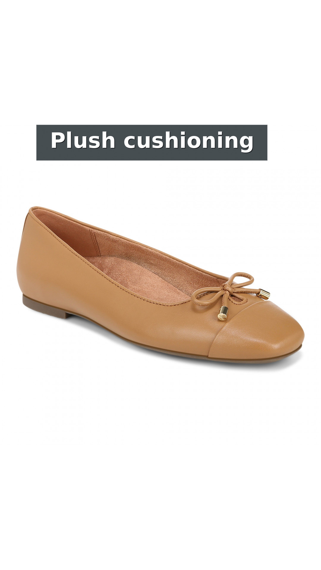 Vionic Klara Women's Ballet Comfort Flat style detail 2: Plush cushioning