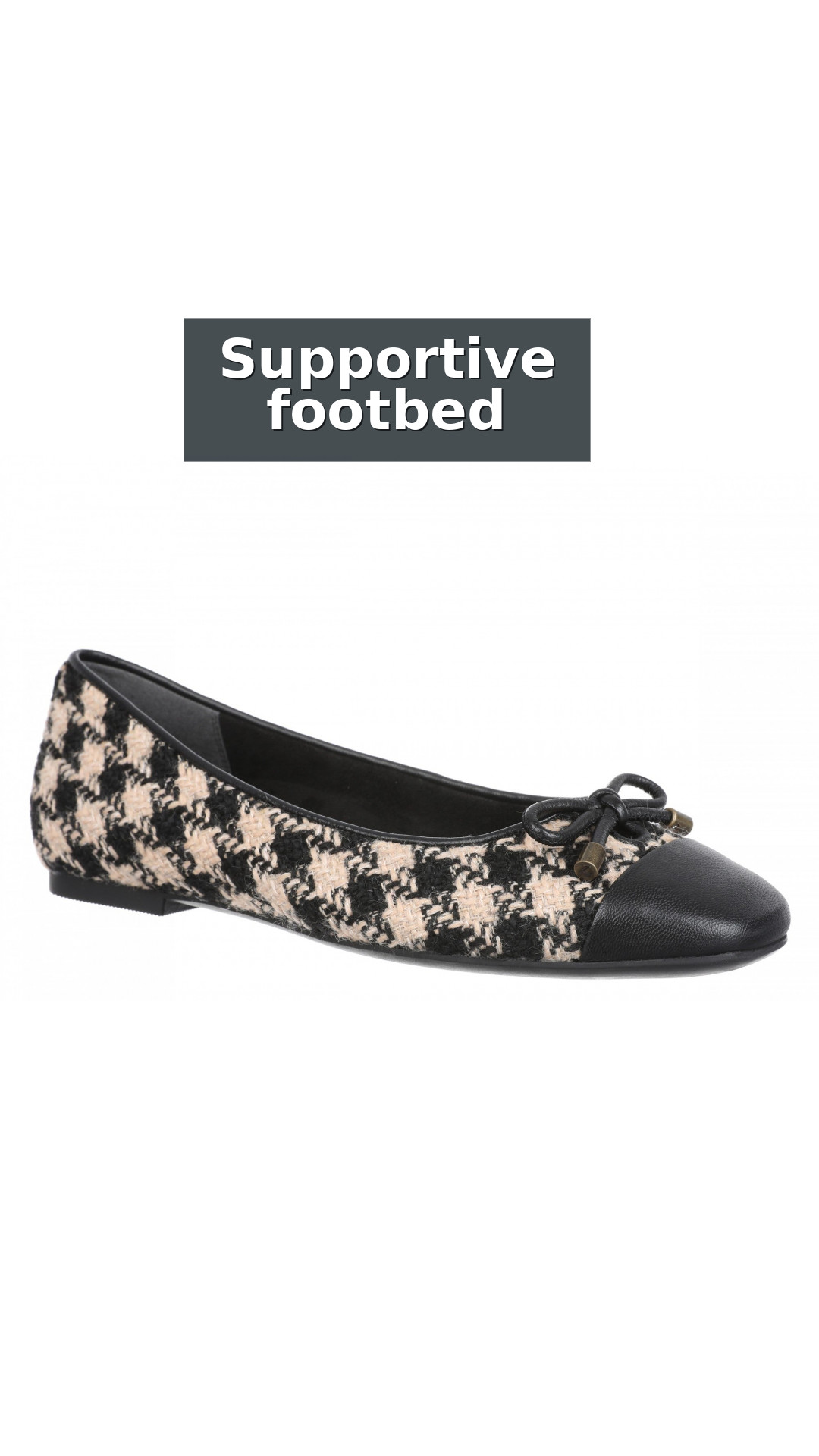 Vionic Klara Women's Ballet Comfort Flat style detail 3: Supportive footbed