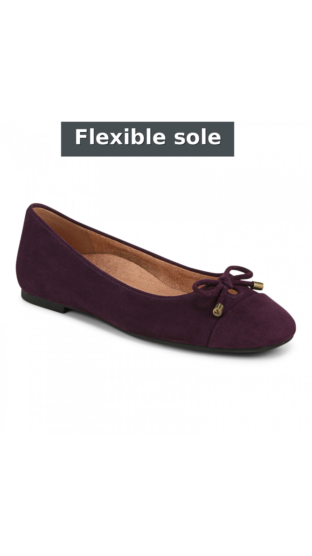 Vionic Klara Women's Ballet Comfort Flat style detail 5: Flexible sole