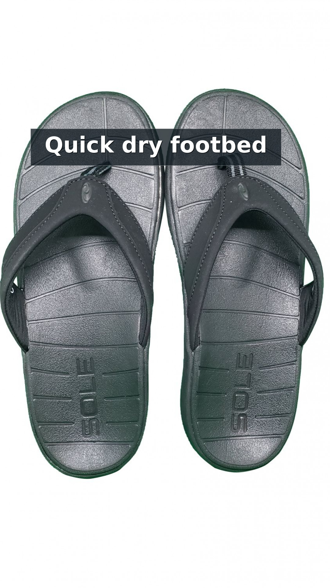 SOLE Women's Sport Flip Flops - Orthotic Sandals style detail 7: Quick dry footbed