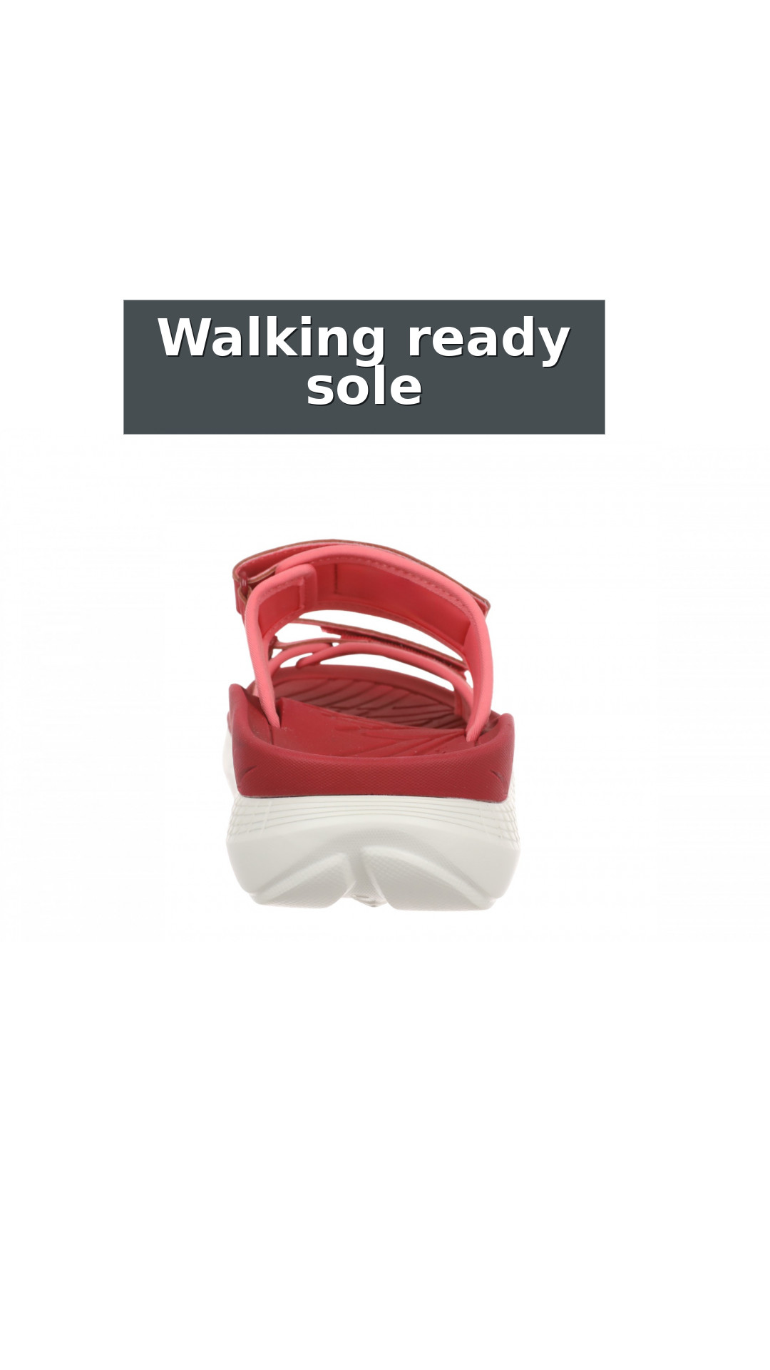 Vionic Renewal - Adjustable Recovery Slide - Women's and Men's Unisex Orthotic Arch Support Comfort Recovery Sandals style detail 6: Walking ready sole