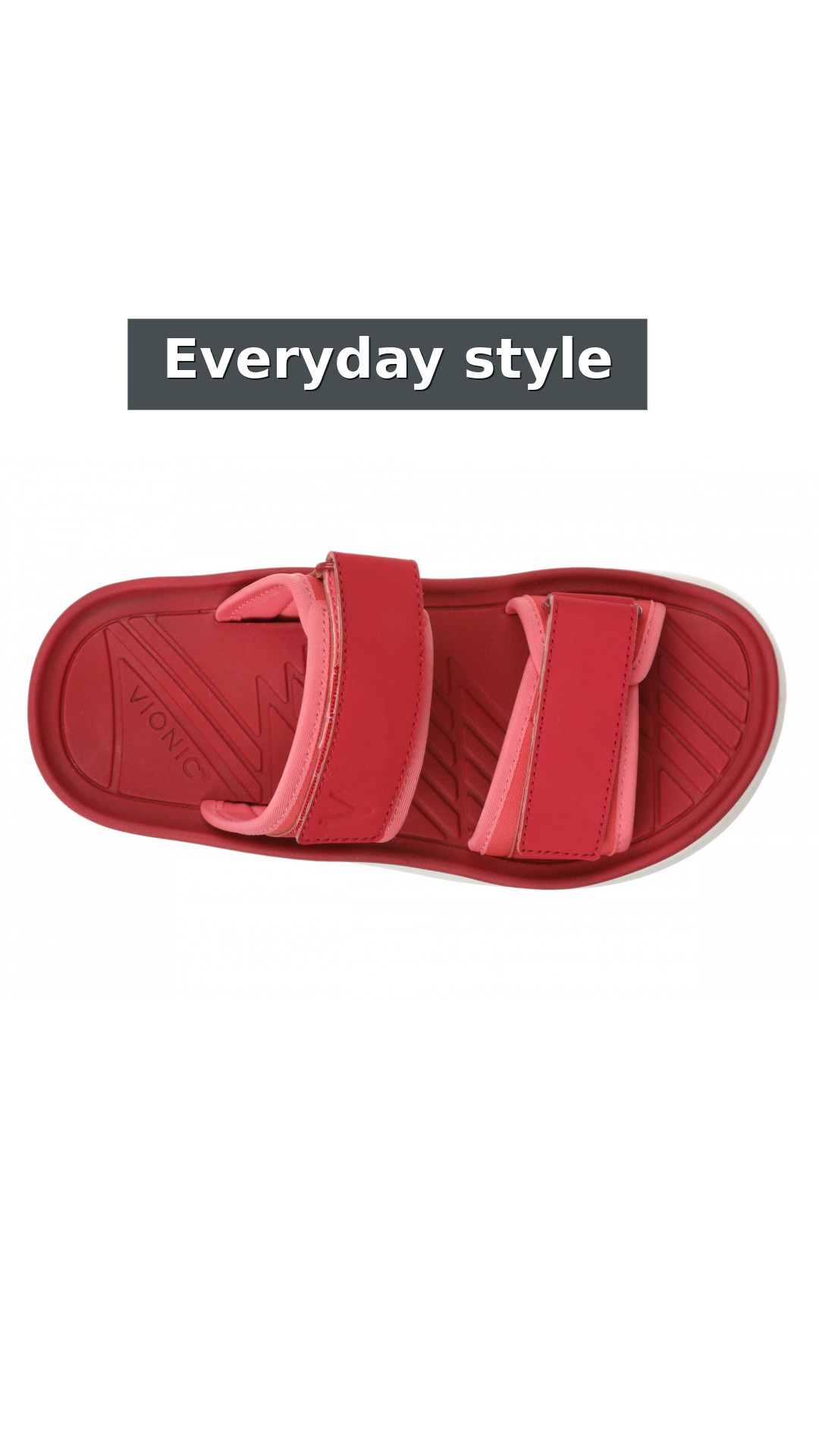 Vionic Renewal - Adjustable Recovery Slide - Women's and Men's Unisex Orthotic Arch Support Comfort Recovery Sandals style detail 7: Everyday style