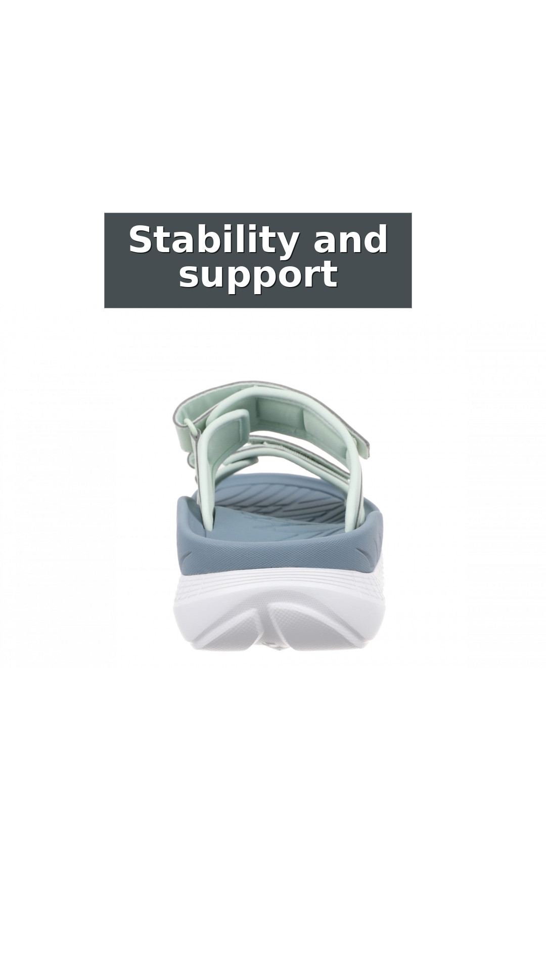 Vionic Renewal - Adjustable Recovery Slide - Women's and Men's Unisex Orthotic Arch Support Comfort Recovery Sandals style detail 9: Stability and support