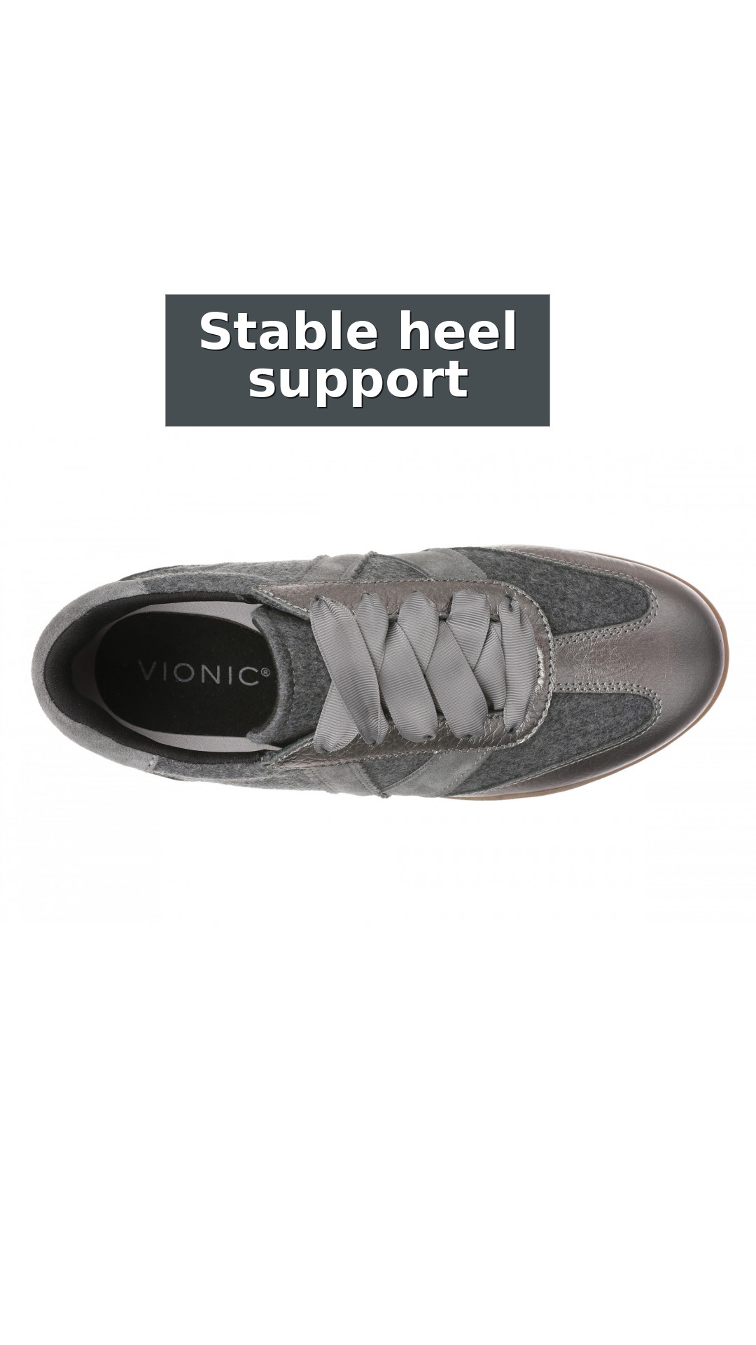 Vionic Arabelle Women's Orthotic Walking Shoe style detail 6: Stable heel support