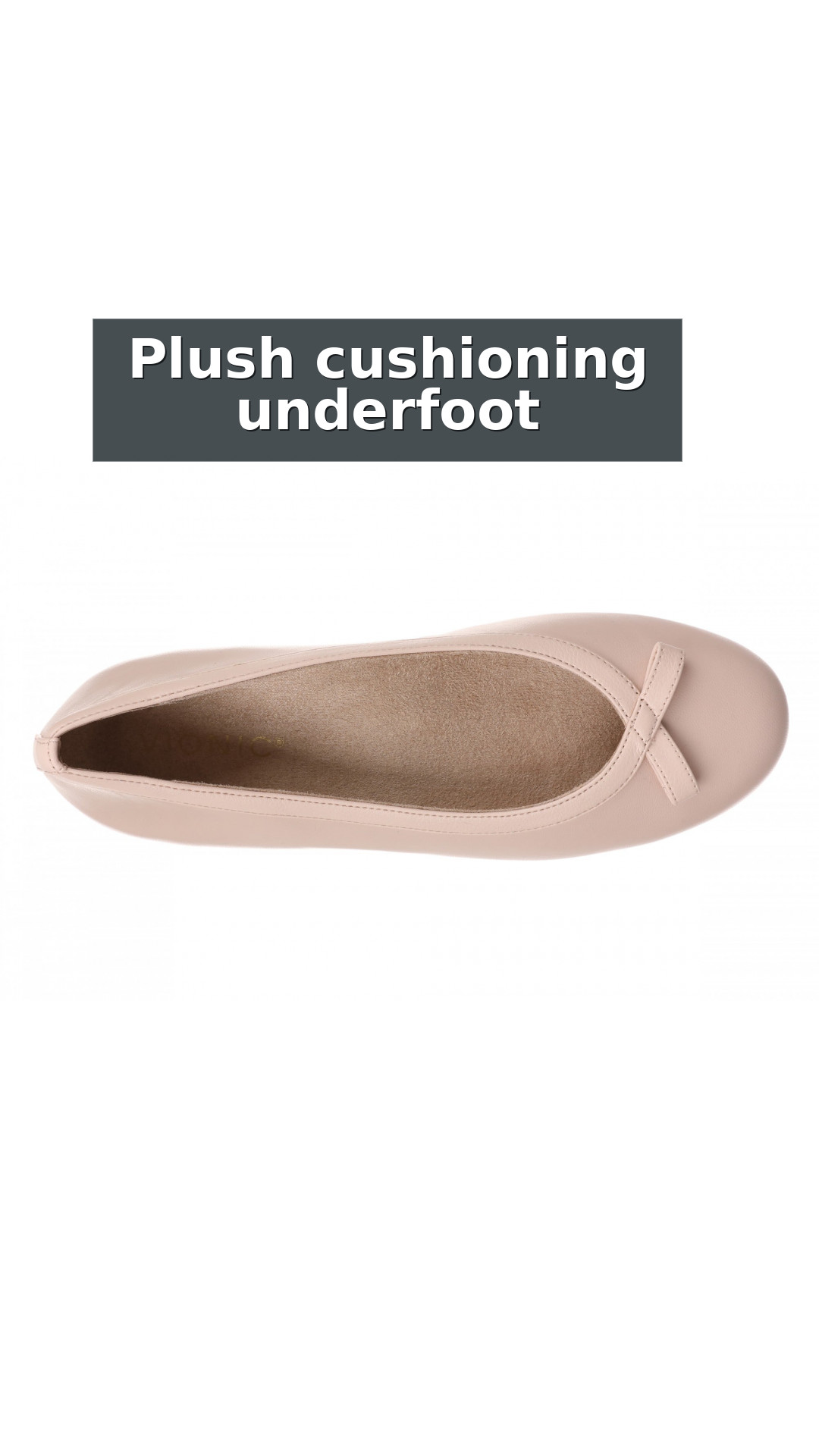 Vionic Sidney Orthotic Ballet Flat - Women's Ballet Flat style detail 3: Plush cushioning underfoot