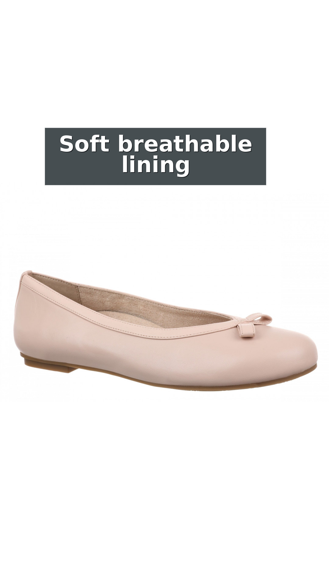 Vionic Sidney Orthotic Ballet Flat - Women's Ballet Flat style detail 11: Soft breathable lining