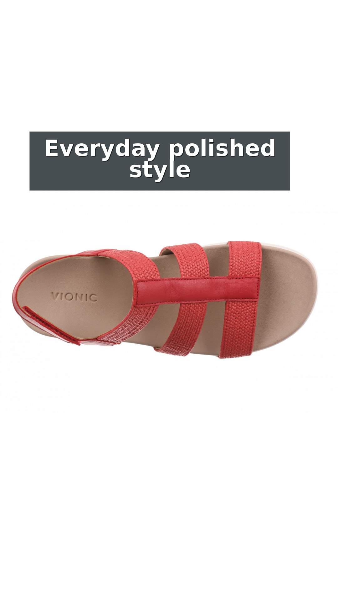 Vionic Sabrina Orthotic Comfort Women's Wedge Sandals style detail 9: Everyday polished style