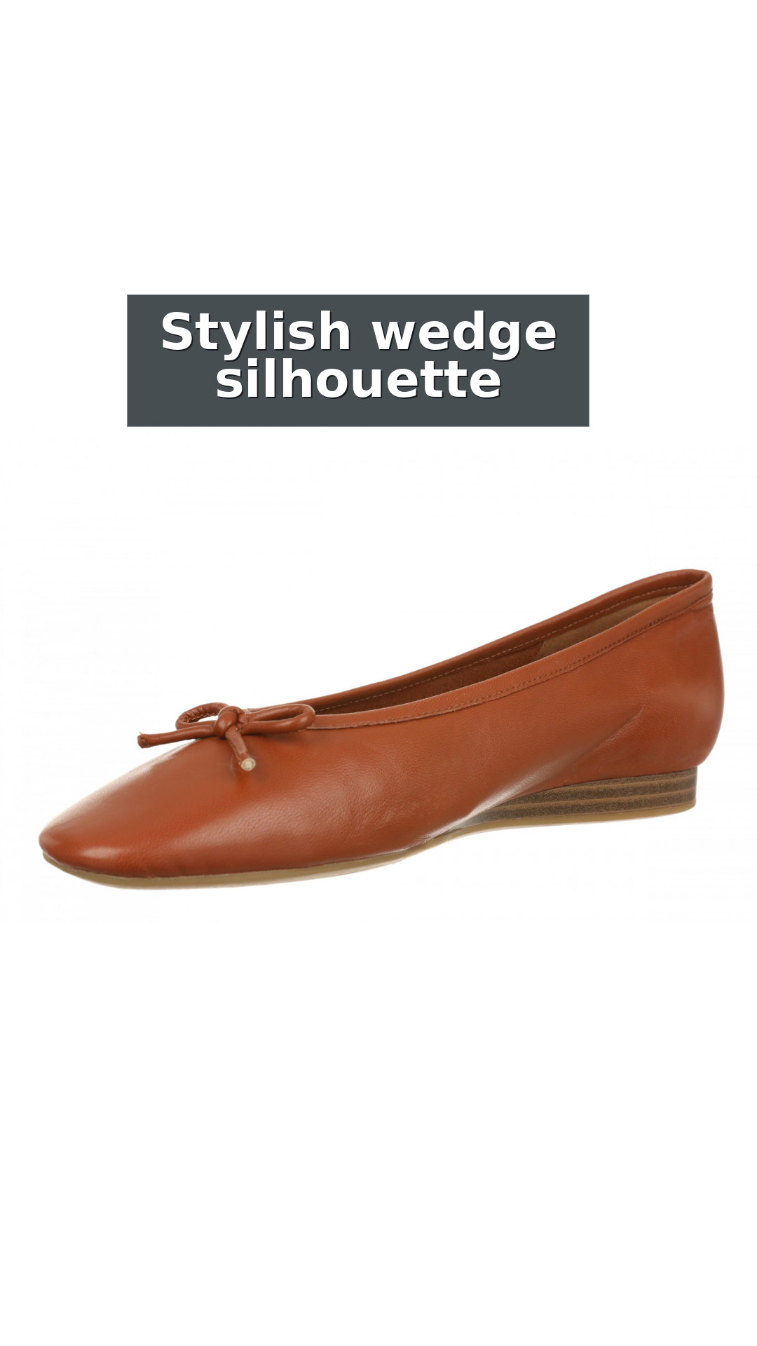 Vionic Larissa Orthotic Comfort Women's Wedge Flat style detail 4: Stylish wedge silhouette
