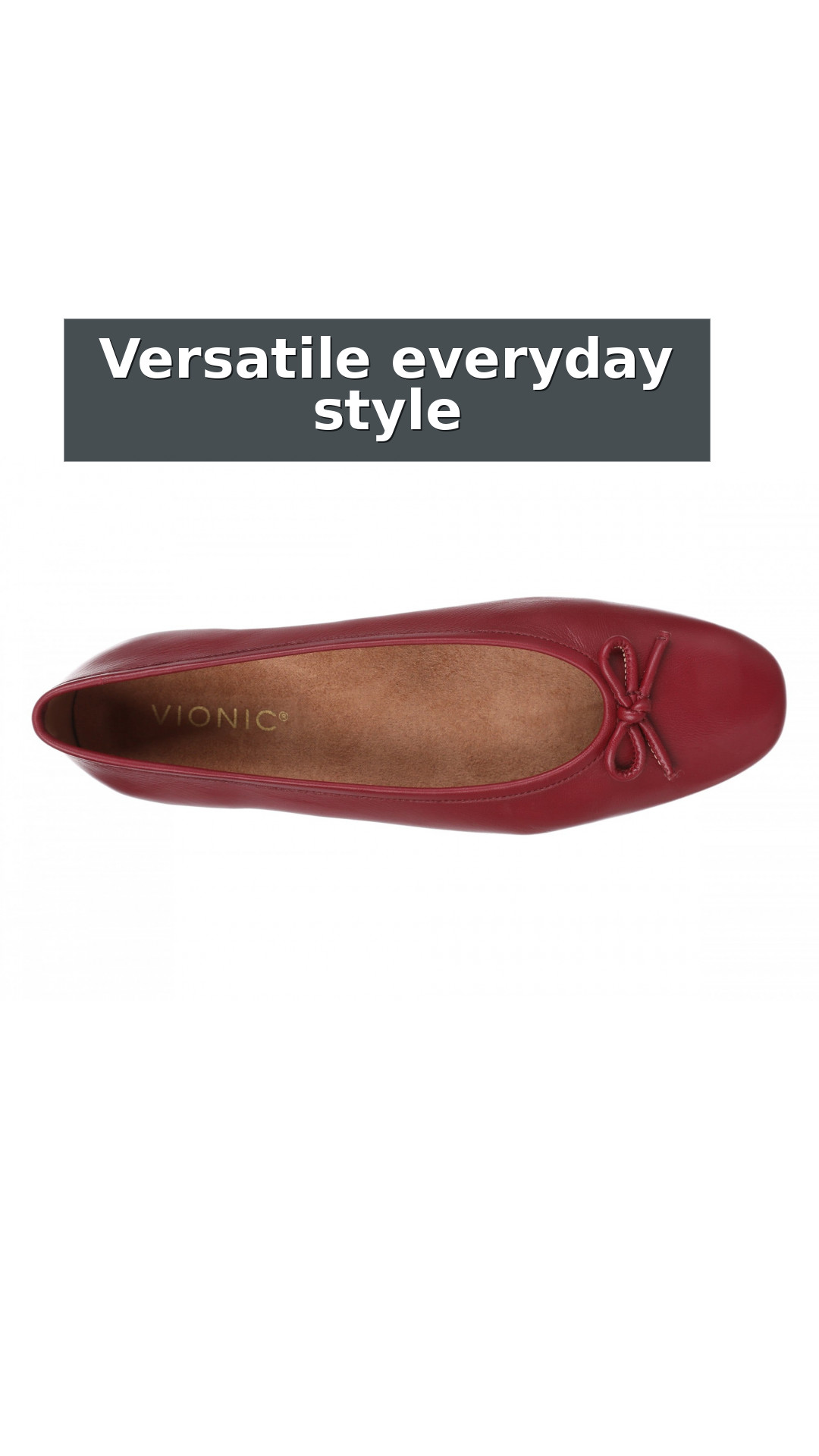 Vionic Larissa Orthotic Comfort Women's Wedge Flat style detail 9: Versatile everyday style