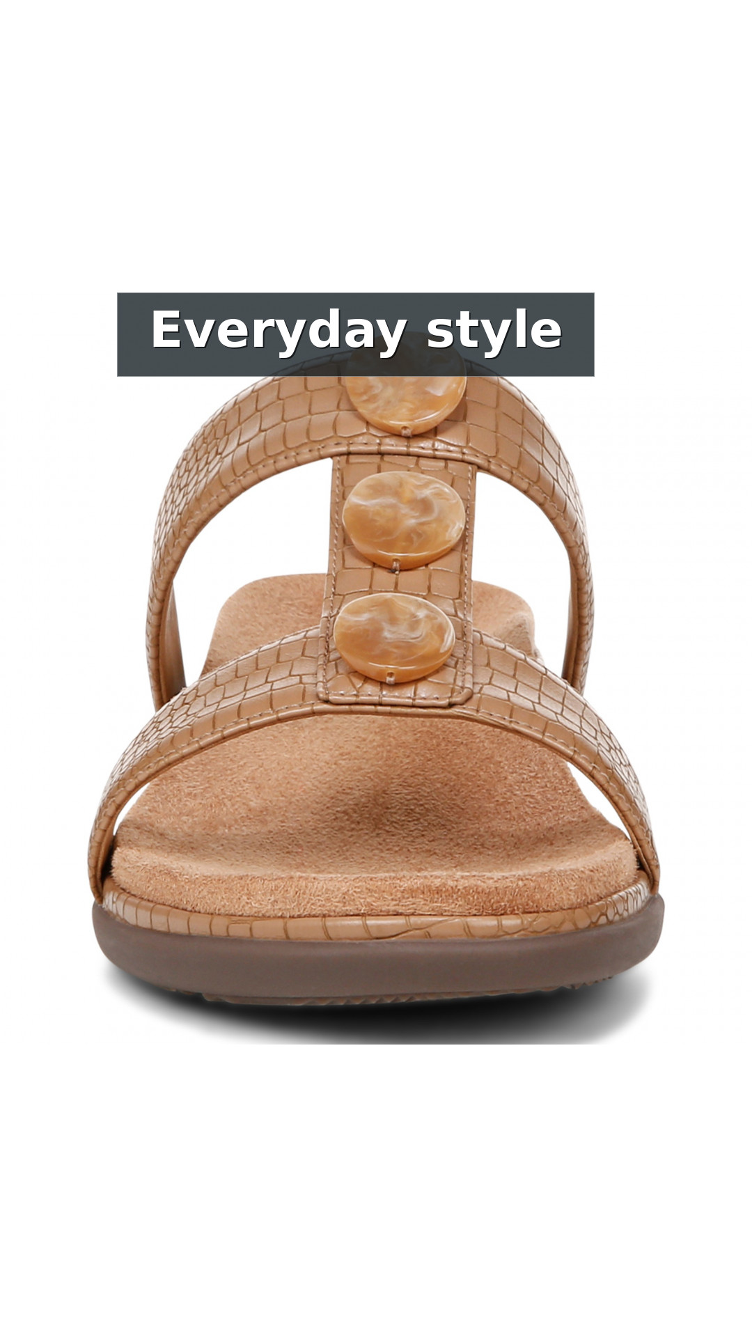 Vionic Serra Women's T-Strap Slip-on Supportive Sandal style detail 10: Everyday style