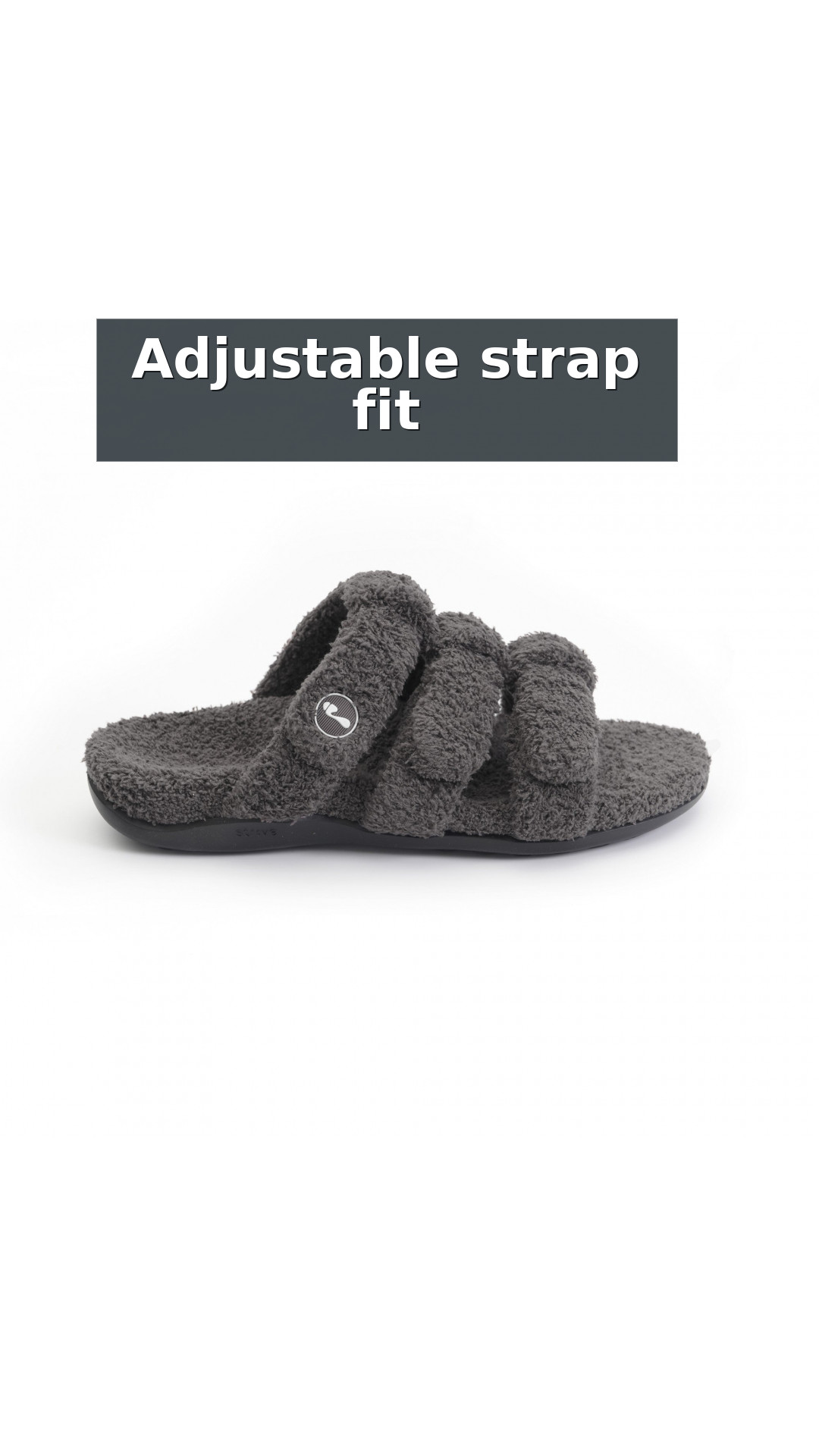 Strive Zella Three Strap Orthotic Support Women's Slipper Sandal style detail 4: Adjustable strap fit