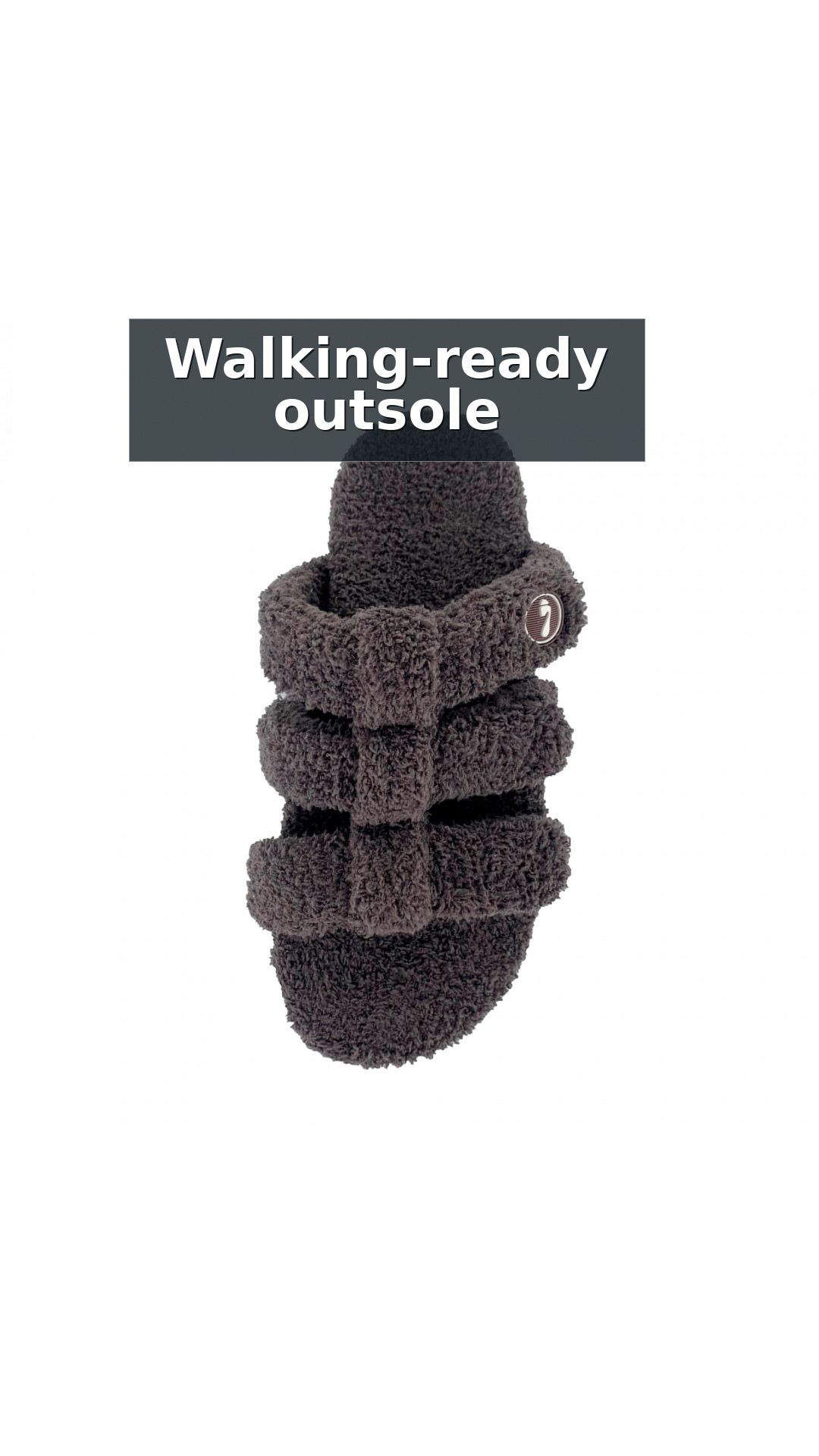 Strive Zella Three Strap Orthotic Support Women's Slipper Sandal style detail 6: Walking-ready outsole