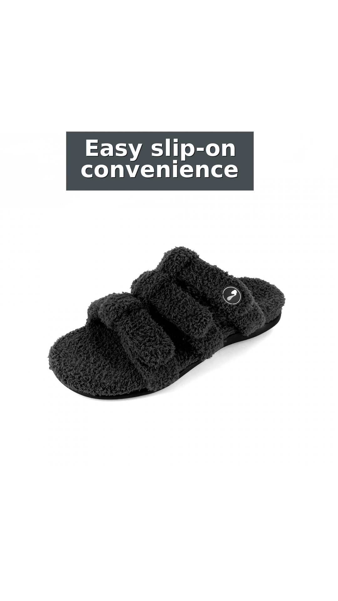 Strive Zella Three Strap Orthotic Support Women's Slipper Sandal style detail 9: Easy slip-on convenience