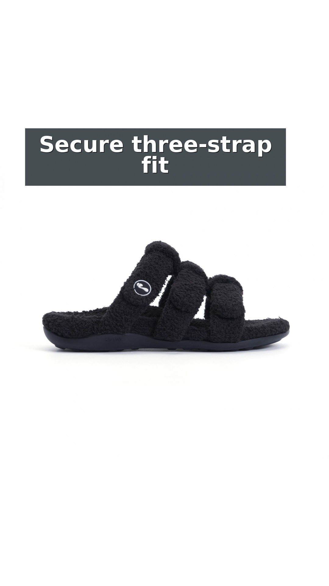Strive Zella Three Strap Orthotic Support Women's Slipper Sandal style detail 10: Secure three-strap fit