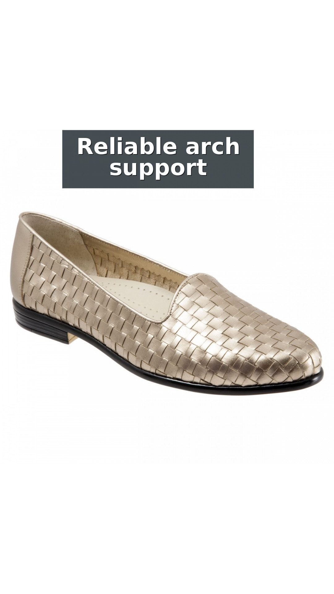 Trotters Liz - Women's Loafer style detail 3: Reliable arch support