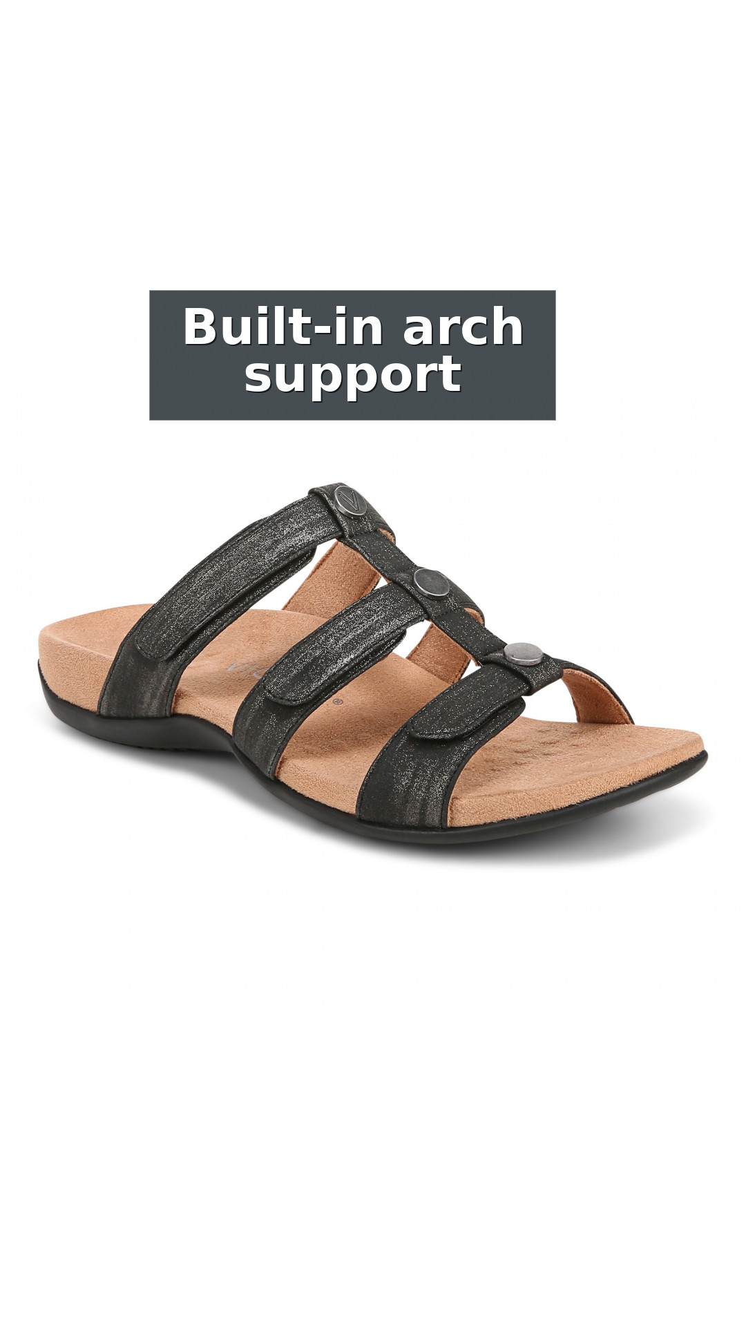 Vionic Amber Pearl Slide Women's Supportive Slip-on Sandal style detail 2: Built-in arch support
