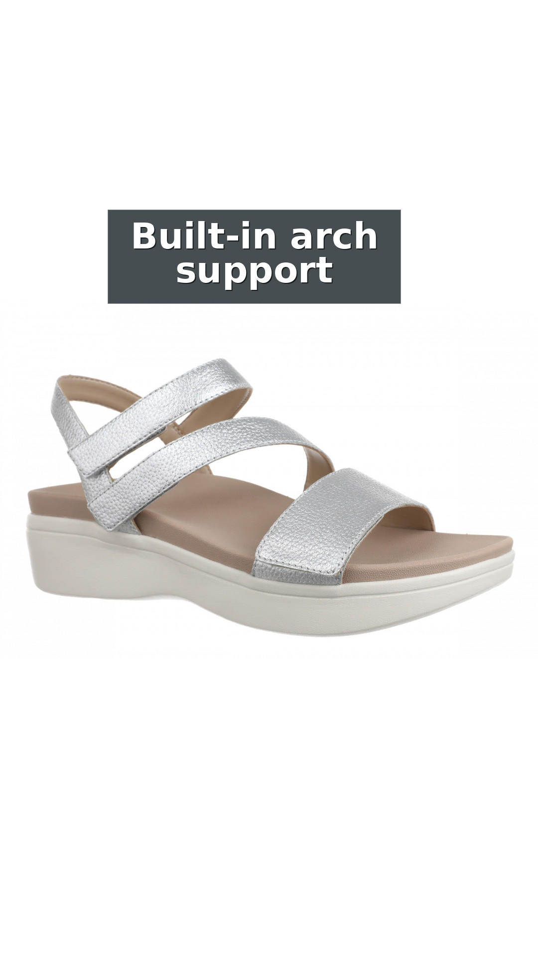 Vionic Sophia Sandal Slingback Platform - Women's Supportive Wedge Sandal style detail 3: Built-in arch support