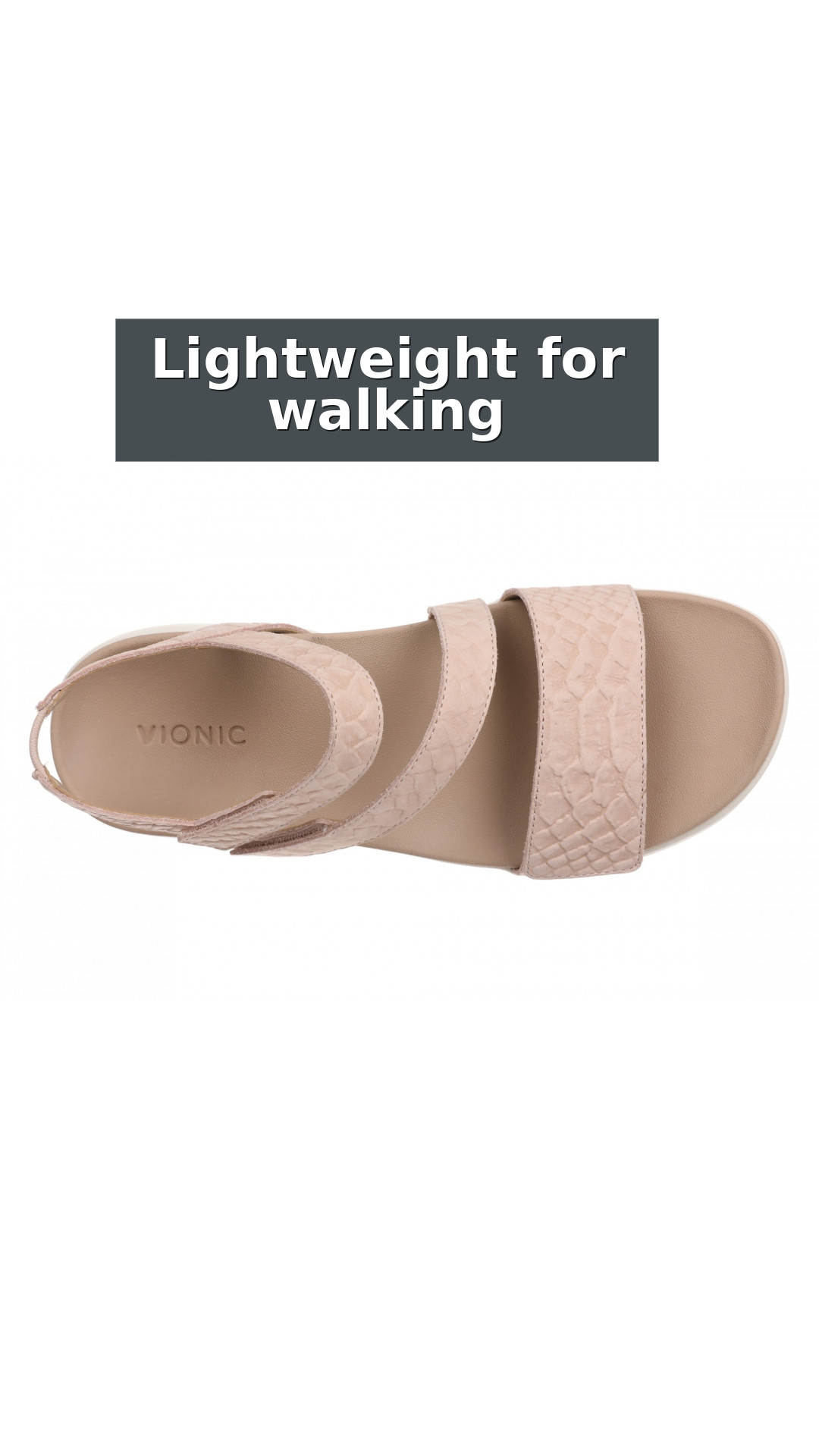 Vionic Sophia Sandal Slingback Platform - Women's Supportive Wedge Sandal style detail 6: Lightweight for walking