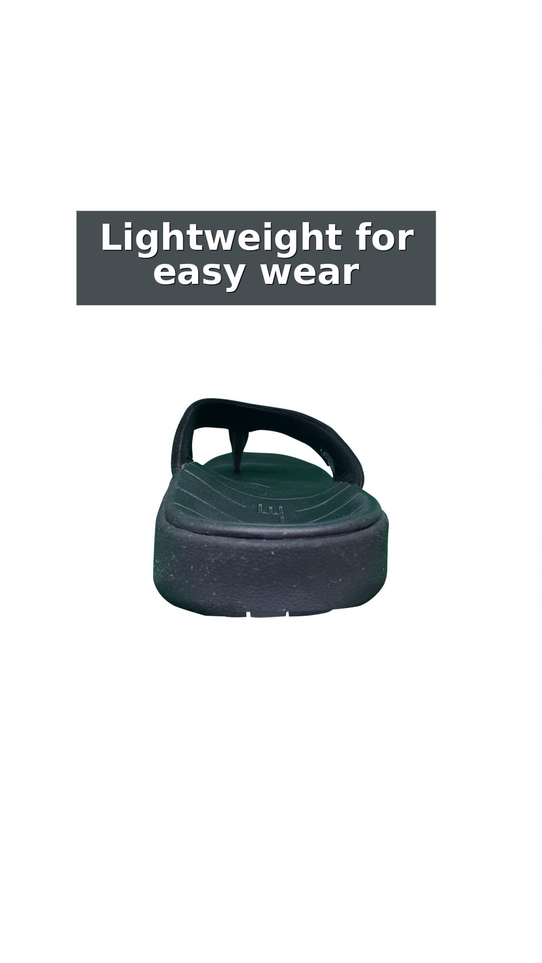 SOLE Men's Sport Flip Flops - Orthotic Support Sandal style detail 5: Lightweight for easy wear