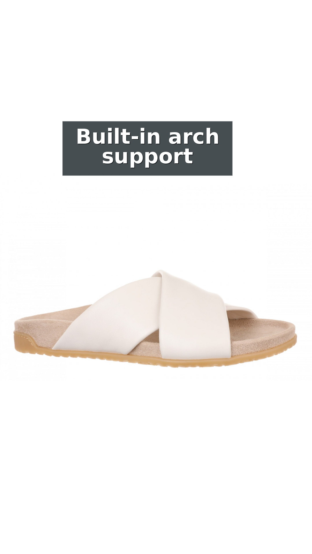 Vionic Etna Women's Comfort Arch Support Slide Sandal style detail 2: Built-in arch support