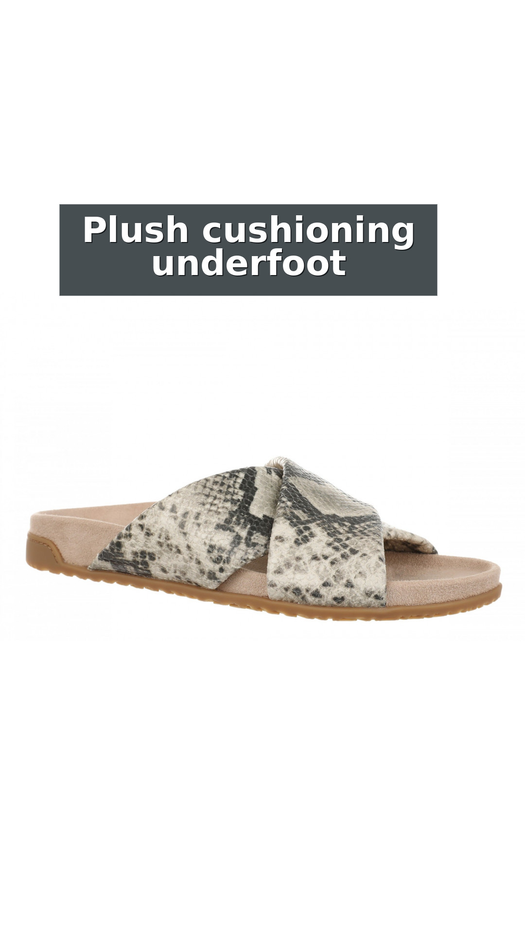 Vionic Etna Women's Comfort Arch Support Slide Sandal style detail 3: Plush cushioning underfoot