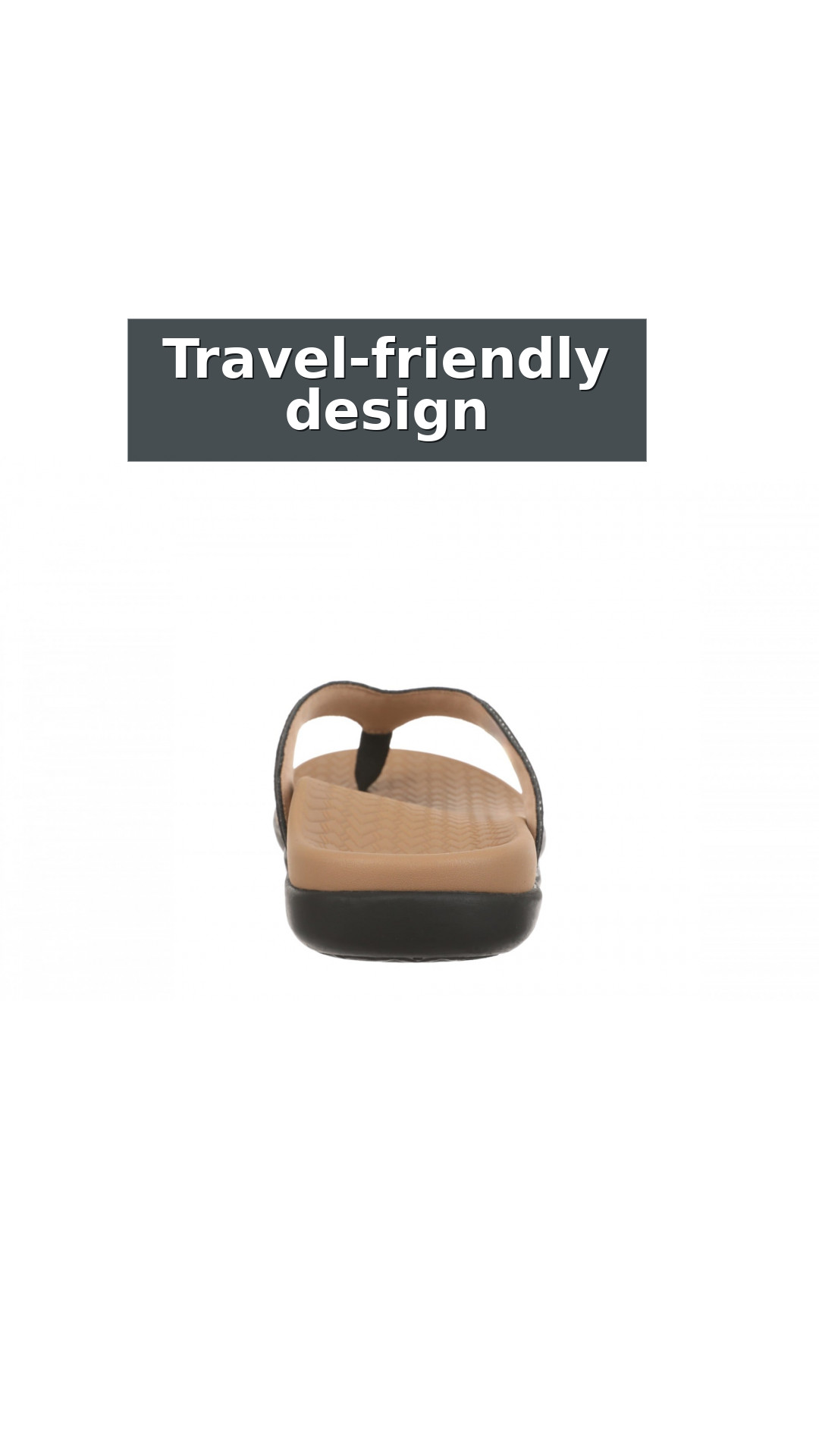Vionic Tava Orthotic Thong Sandal - Women's Sandal style detail 8: Travel-friendly design