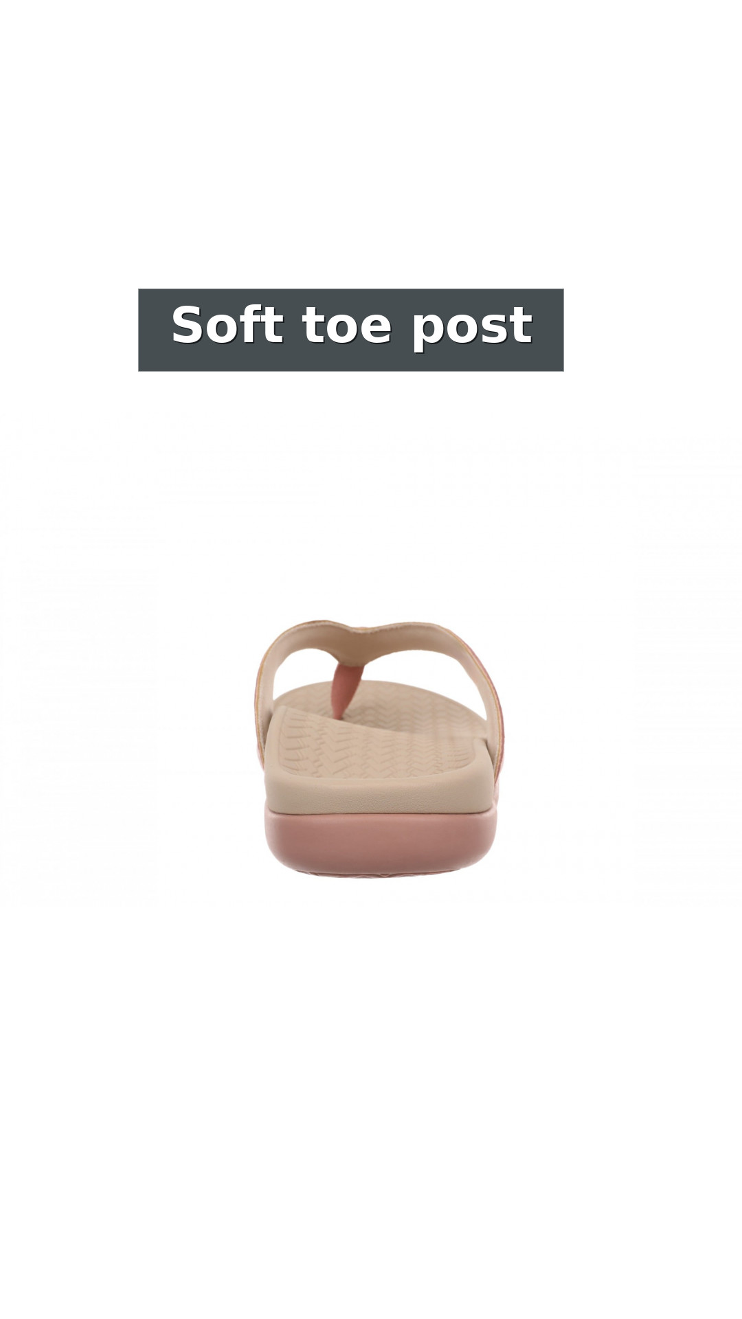 Vionic Tava Orthotic Thong Sandal - Women's Sandal style detail 11: Soft toe post