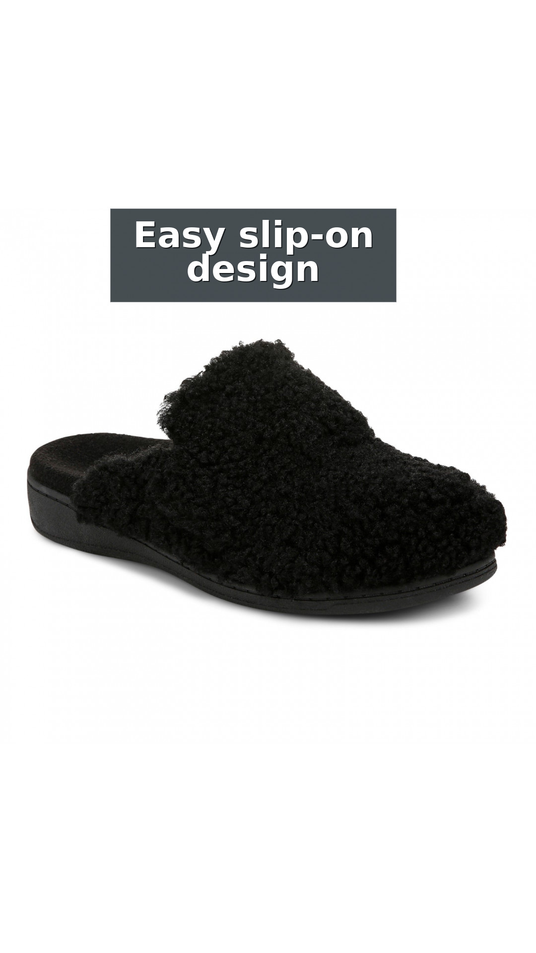 Vionic Gemma II Women's Mule/Clog Slipper style detail 6: Easy slip-on design
