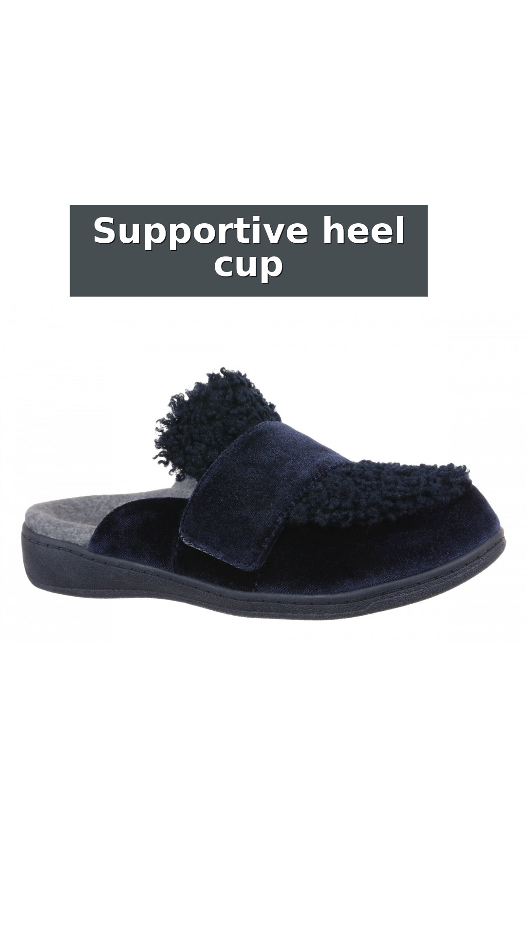 Vionic Gemma II Women's Mule/Clog Slipper style detail 7: Supportive heel cup