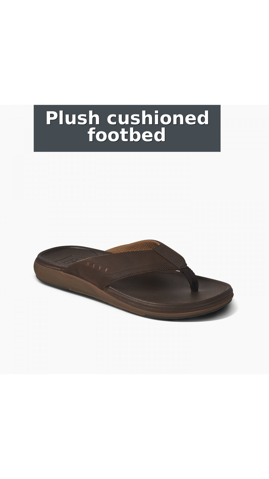 Reef Cushion Norte Men's Sandals style detail 2: Plush cushioned footbed