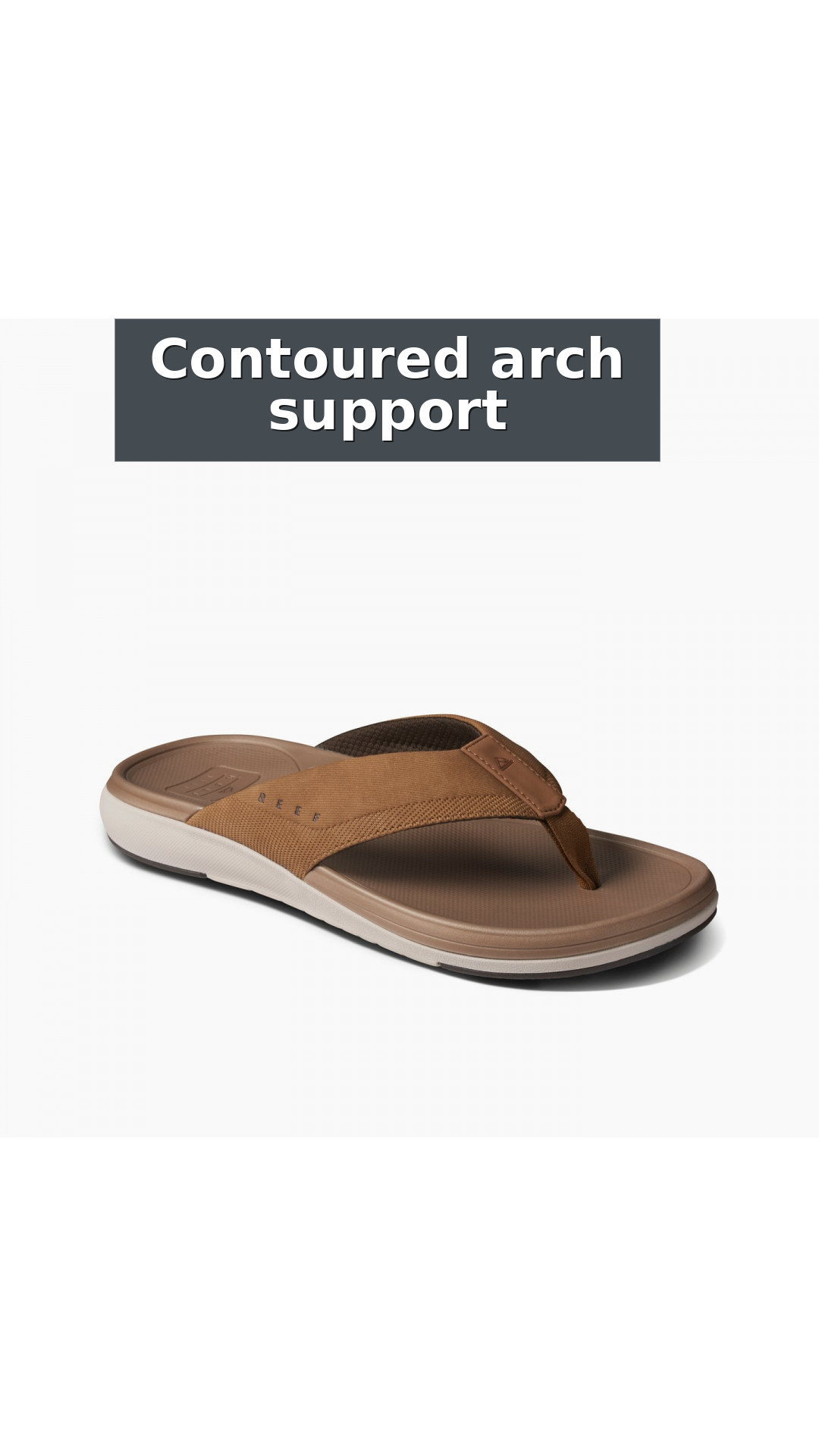 Reef Cushion Norte Men's Sandals style detail 3: Contoured arch support