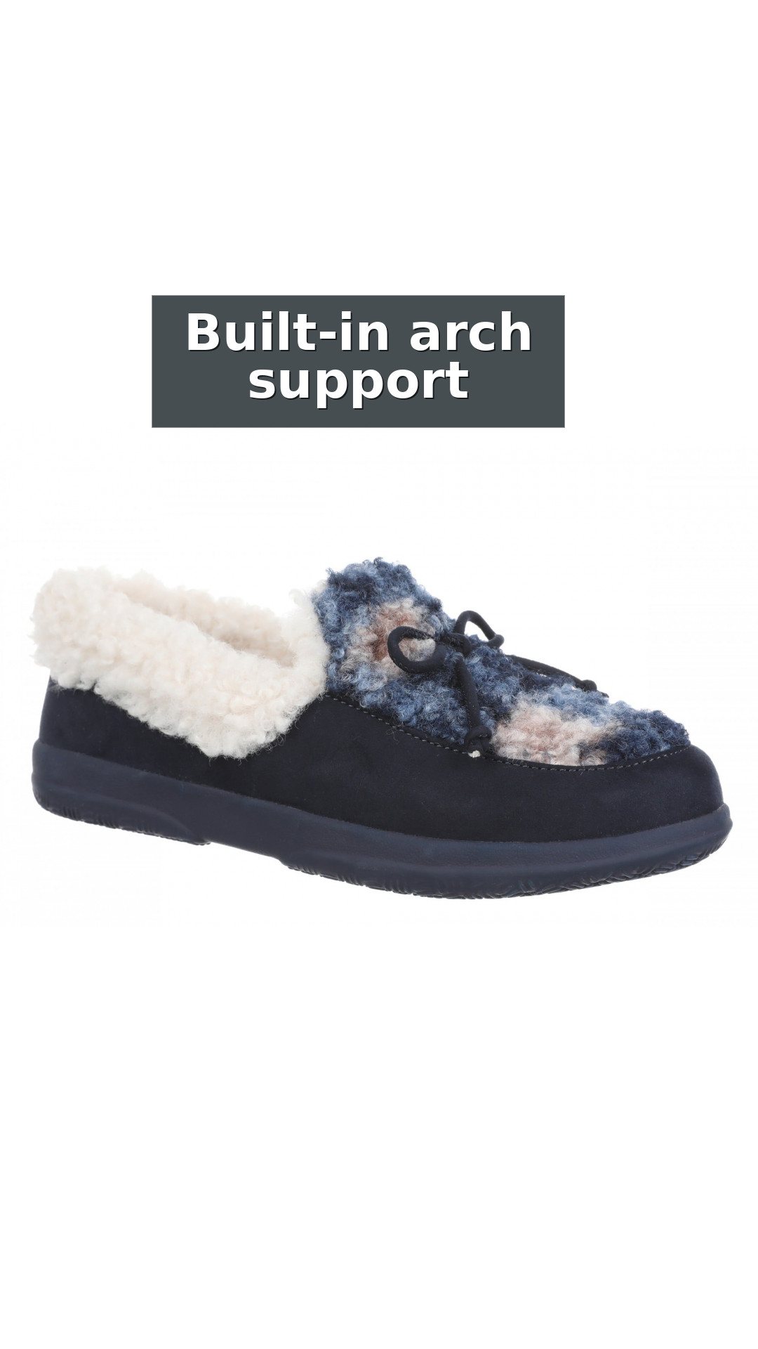 Vionic Claribel Slipper - Women's Cozy Orthotic Arch Support House Slipper style detail 3: Built-in arch support
