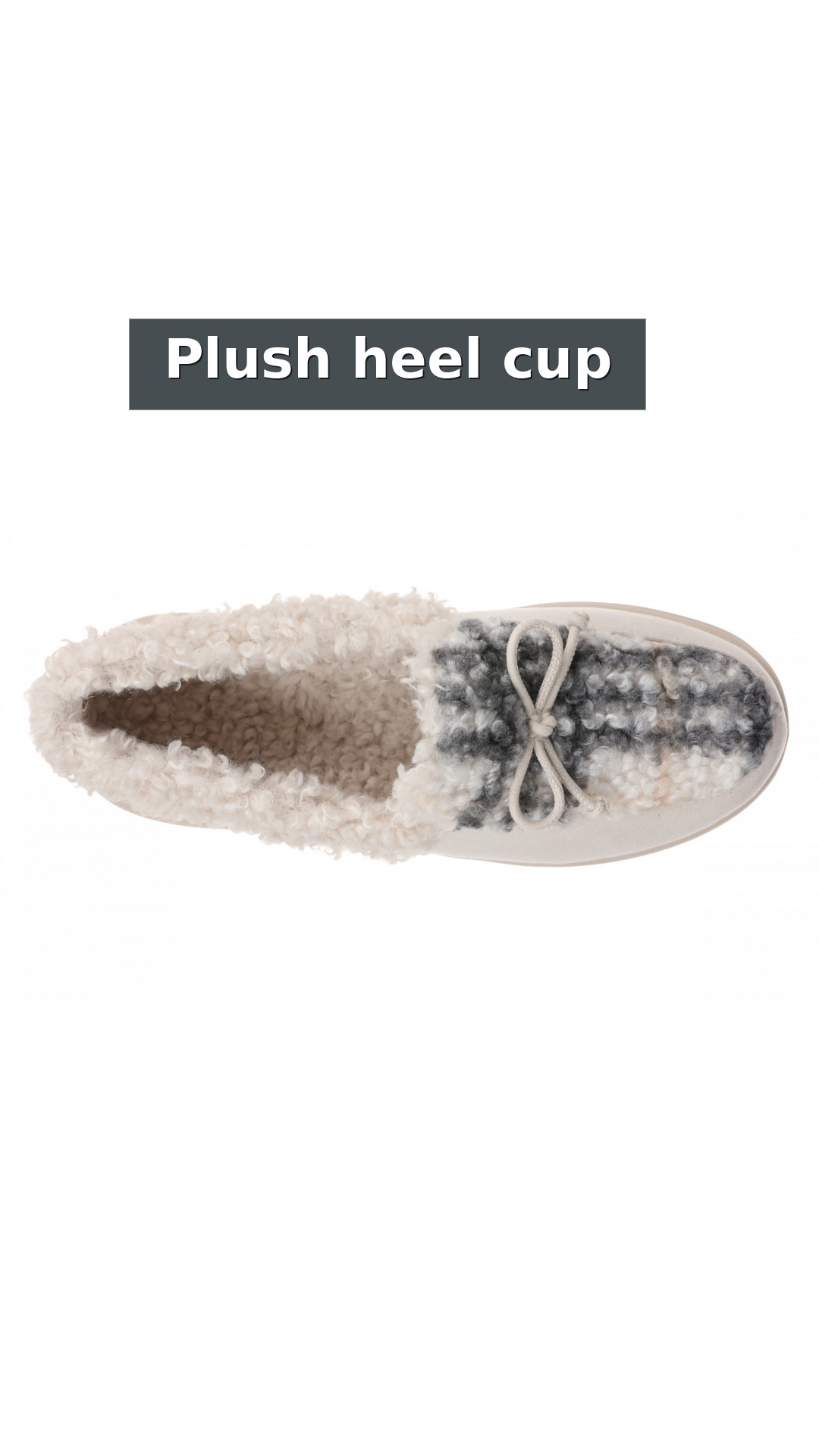 Vionic Claribel Slipper - Women's Cozy Orthotic Arch Support House Slipper style detail 8: Plush heel cup
