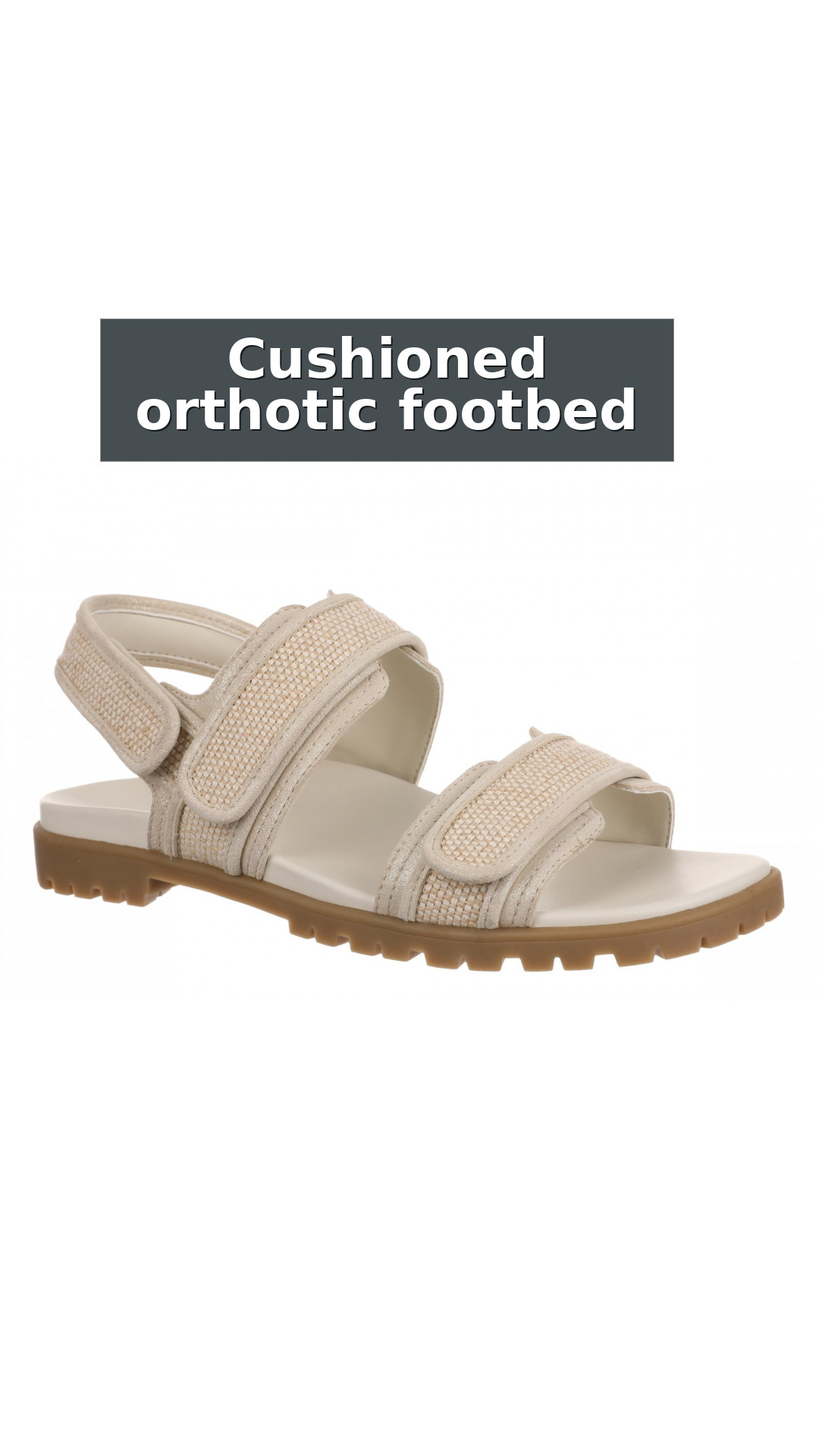 Vionic Cassidy Women's Adjustable Strap Sandal style detail 3: Cushioned orthotic footbed
