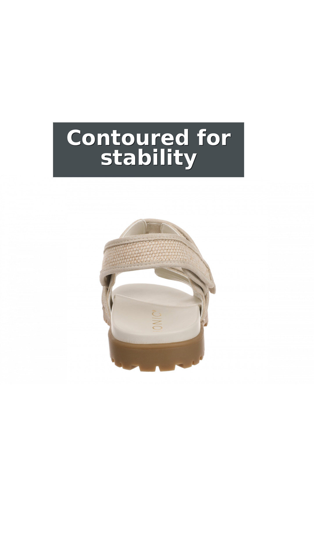 Vionic Cassidy Women's Adjustable Strap Sandal style detail 5: Contoured for stability