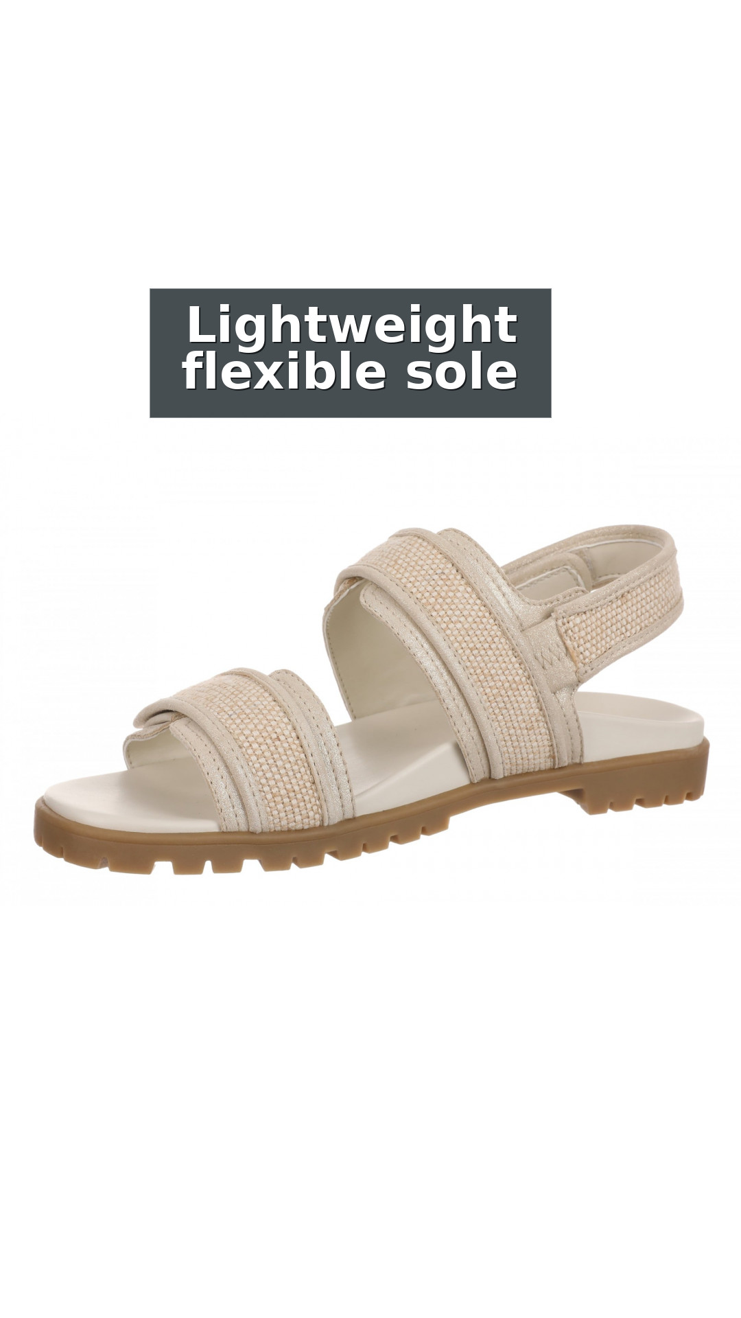 Vionic Cassidy Women's Adjustable Strap Sandal style detail 7: Lightweight flexible sole