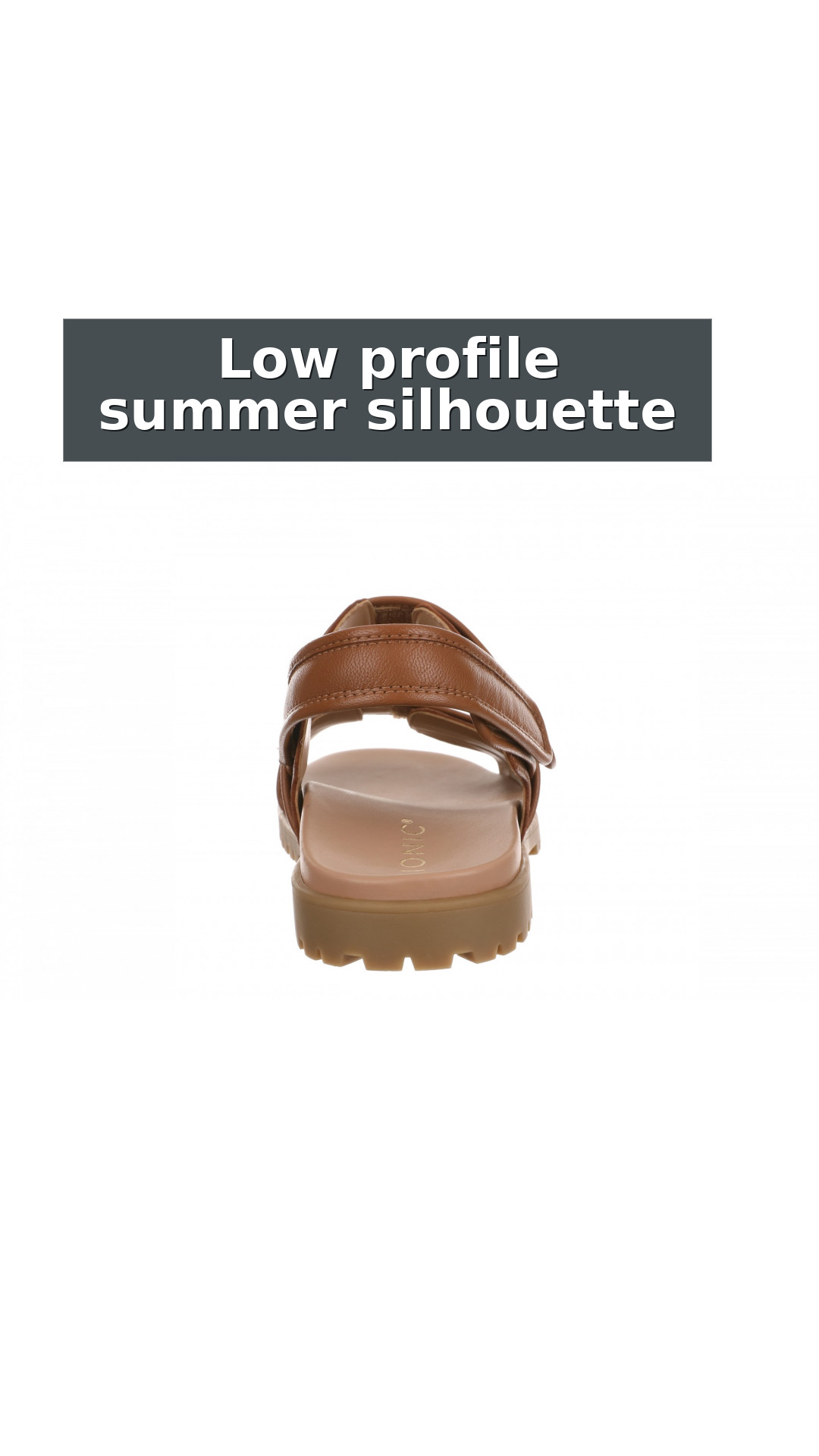 Vionic Cassidy Women's Adjustable Strap Sandal style detail 11: Low profile summer silhouette