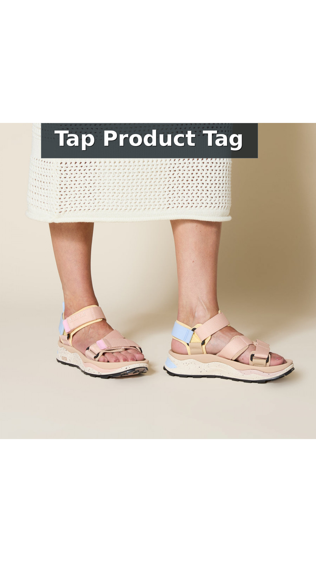 Reef Cross-shore Womens Sandals - Women's Adjustable Comfort Arch Support Sandals style detail 12: Tap Product Tag