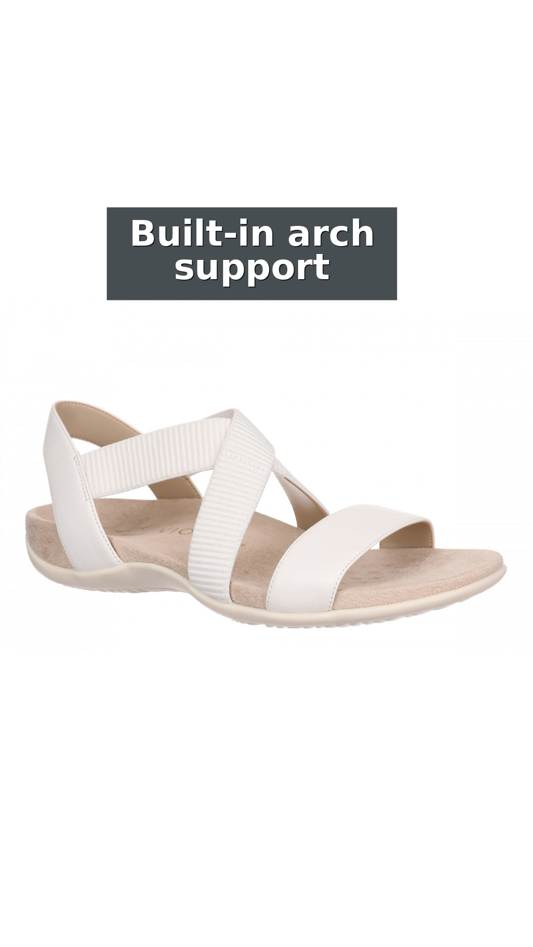 Vionic Raina Women's Strappy Comfort Sandal with Orthotic Arch Support style detail 2: Built-in arch support