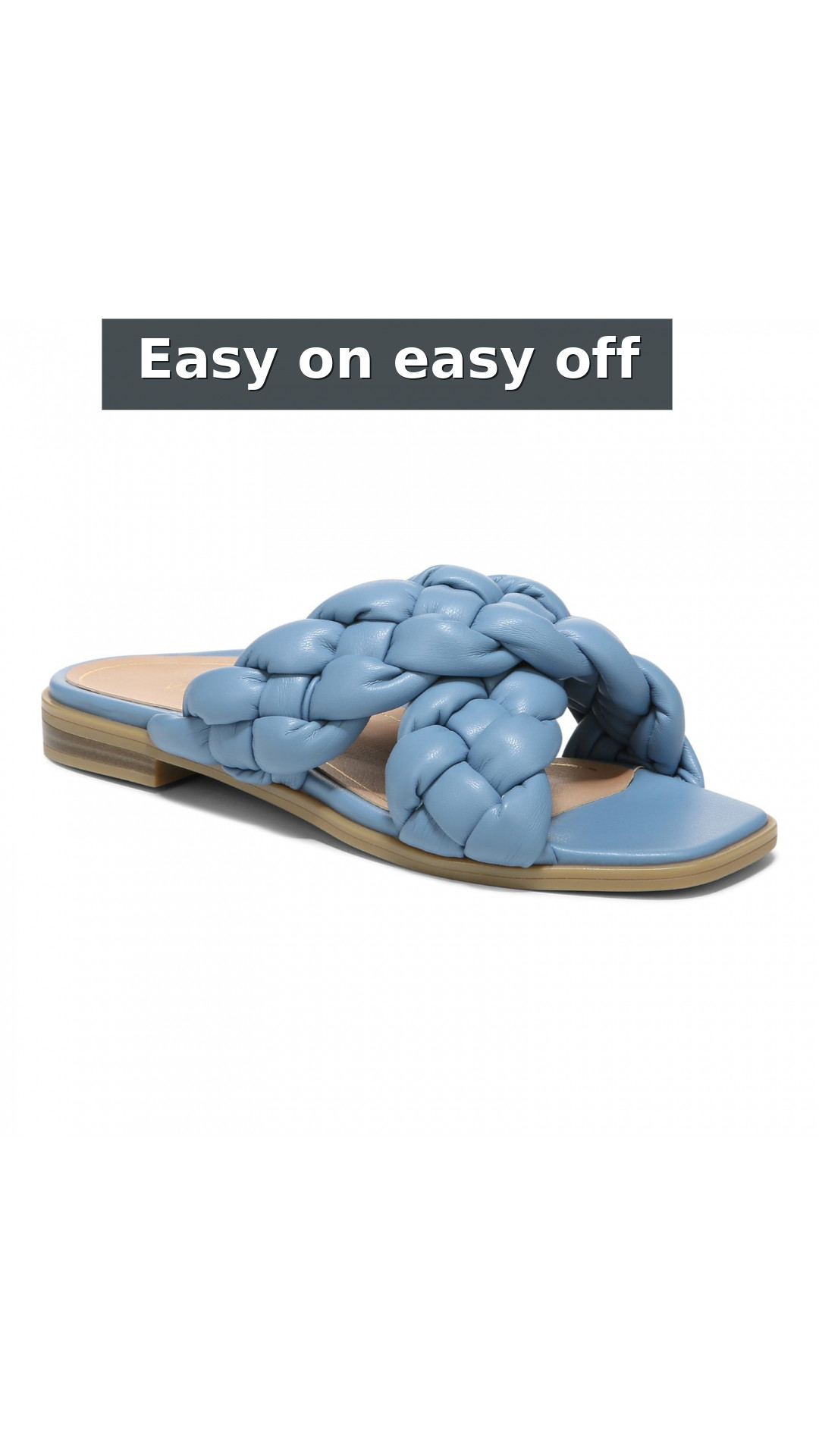 Vionic Kalina Women's Slide Braided Sandals style detail 4: Easy on easy off