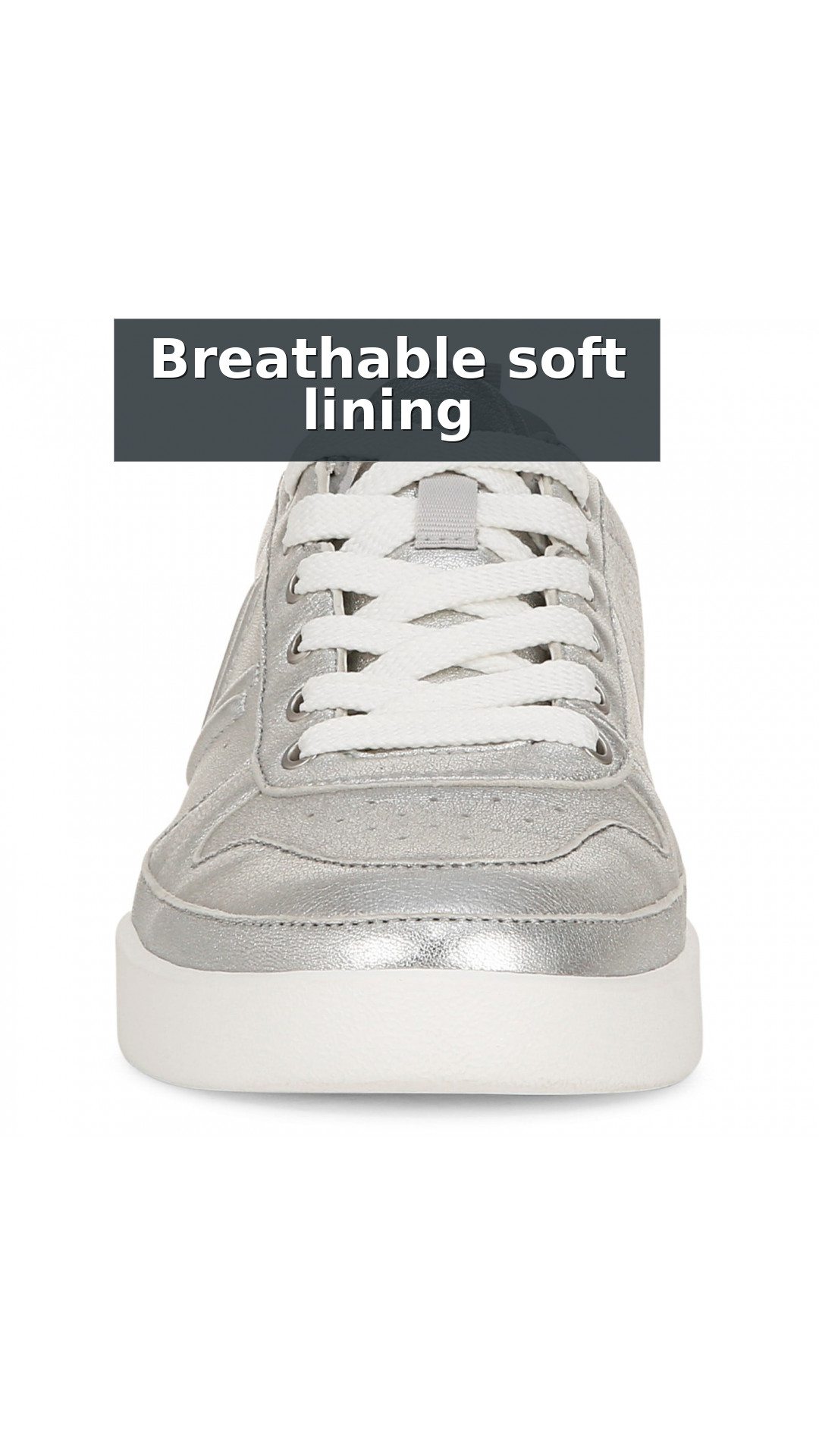 Vionic Elise Women's Leather Casual Comfort Sneakers style detail 8: Breathable soft lining