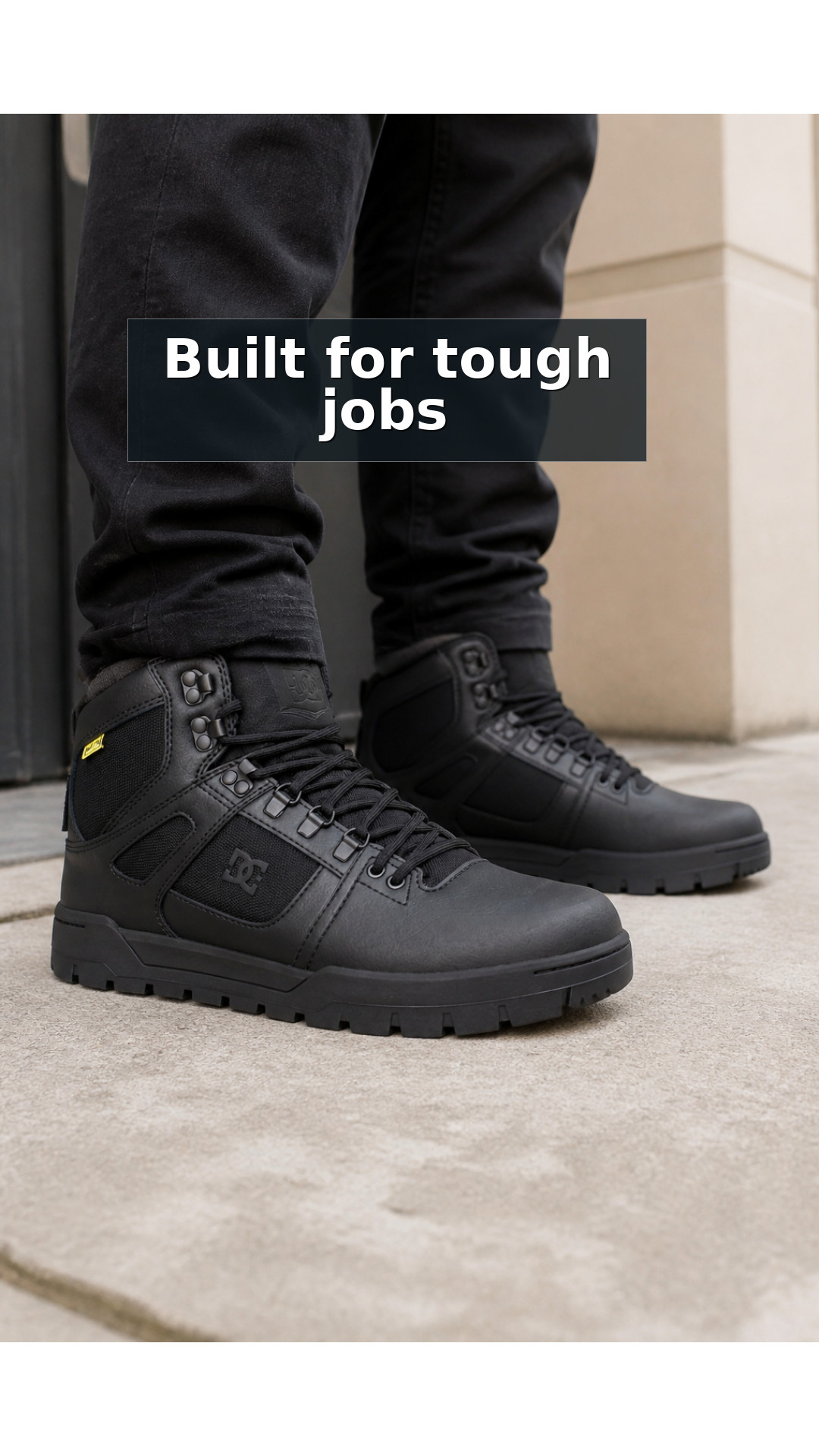 Explore Men's Waterproof Composite Toe Work High-Top with Metatarsal Guard - DC Work Crew Pure Work style guide